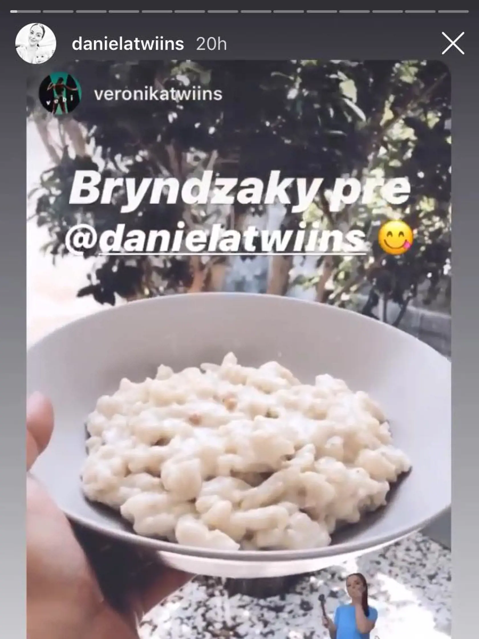 Daniela Nízlová s rodinou si vychutnala halušky