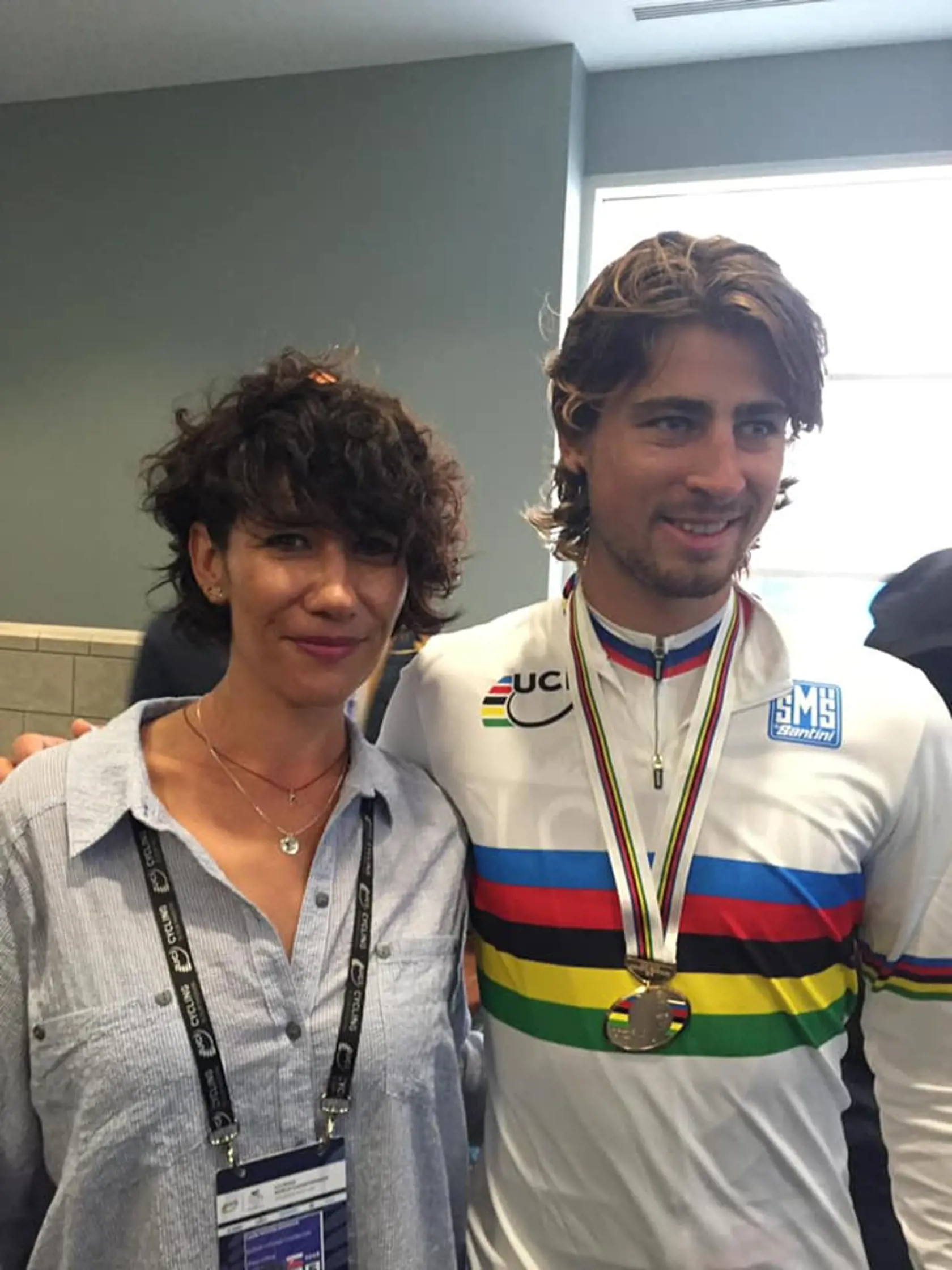 Lucia Nicholsonová a Peter Sagan.