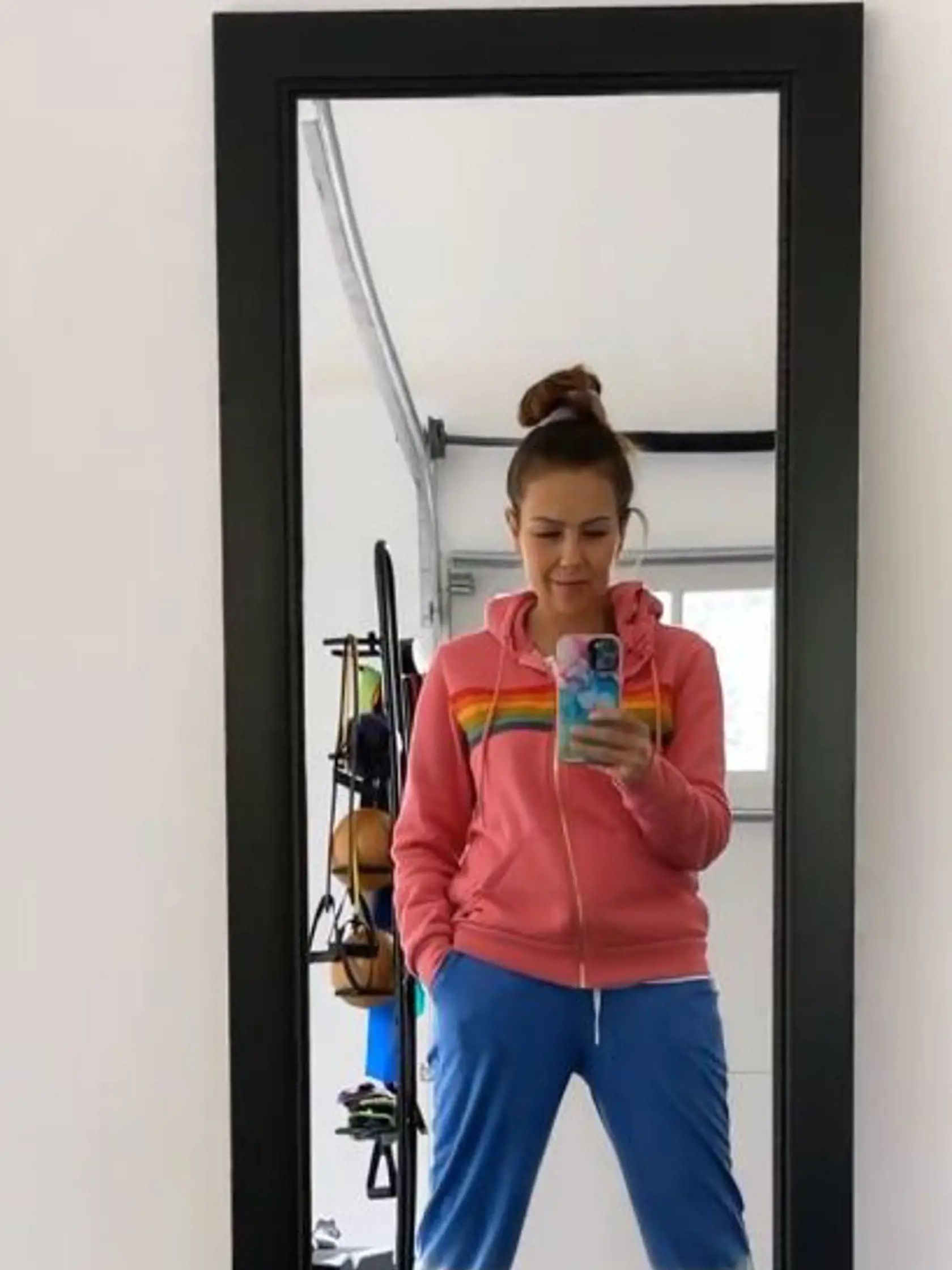 Thalía sa predviedla počas cvičenia v teplákoch a bez mejkapu.