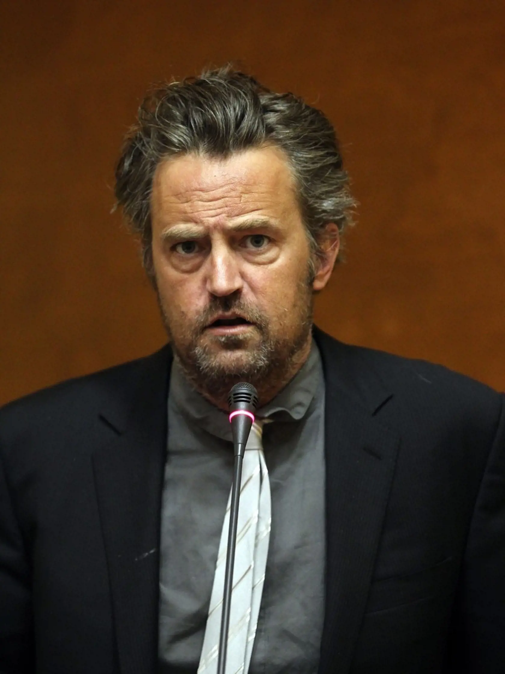 Matthew Perry v roku 2013, keď sa liečil zo závislosti.
