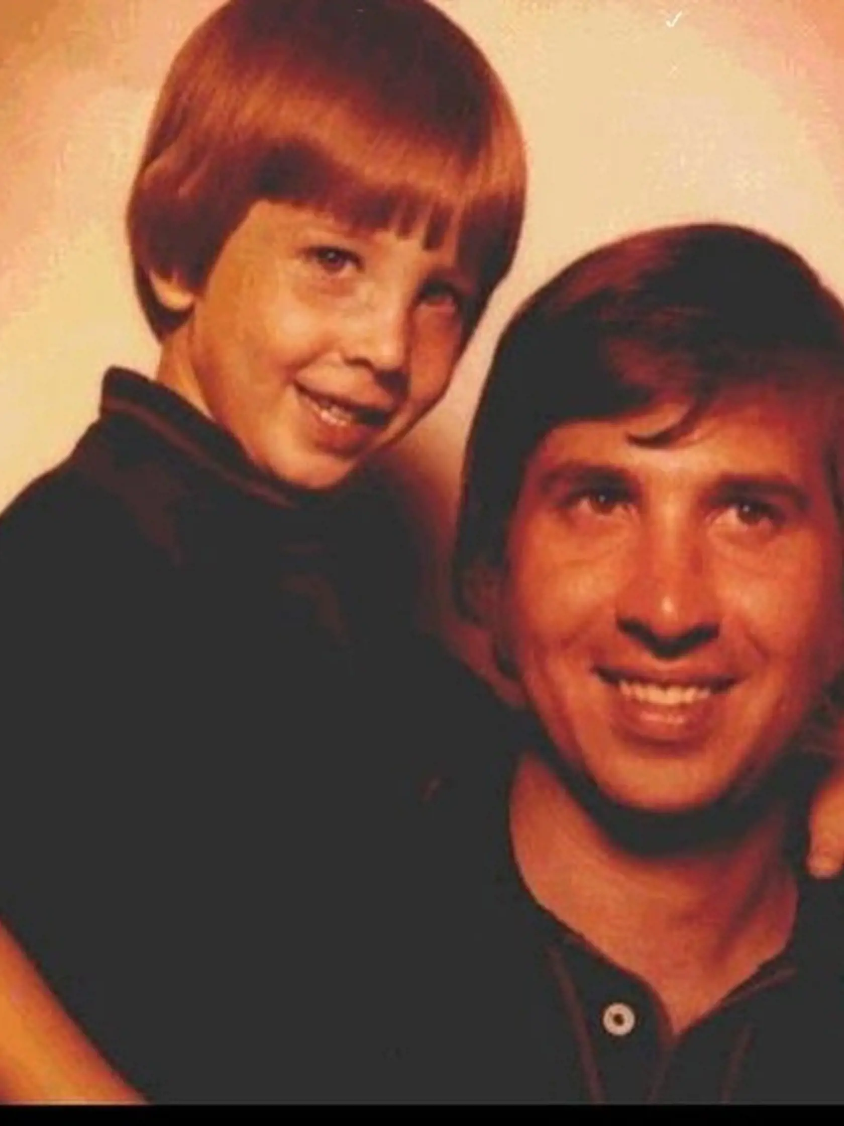 Malý Brian Warner, dnešný Marilyn Manson s otcom Hughom.