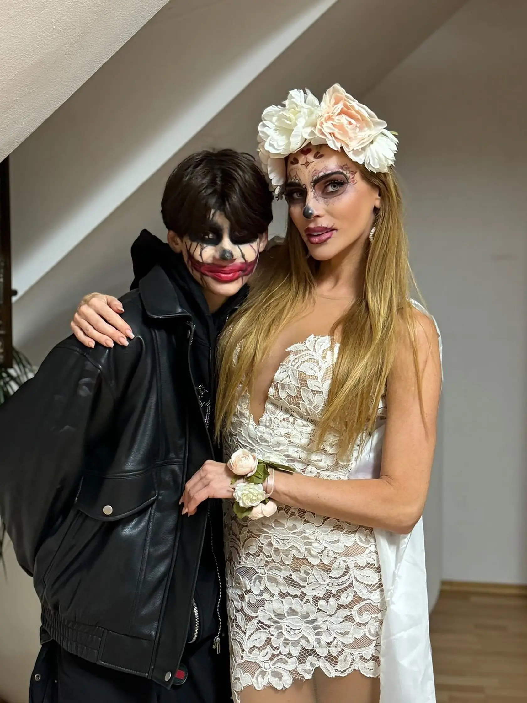 Andrea Verešová si dala záležať. Aj ako Mŕtva nevesta bola krásna. Halloweena oslávila v spoločnosti rodiny a priateľov.