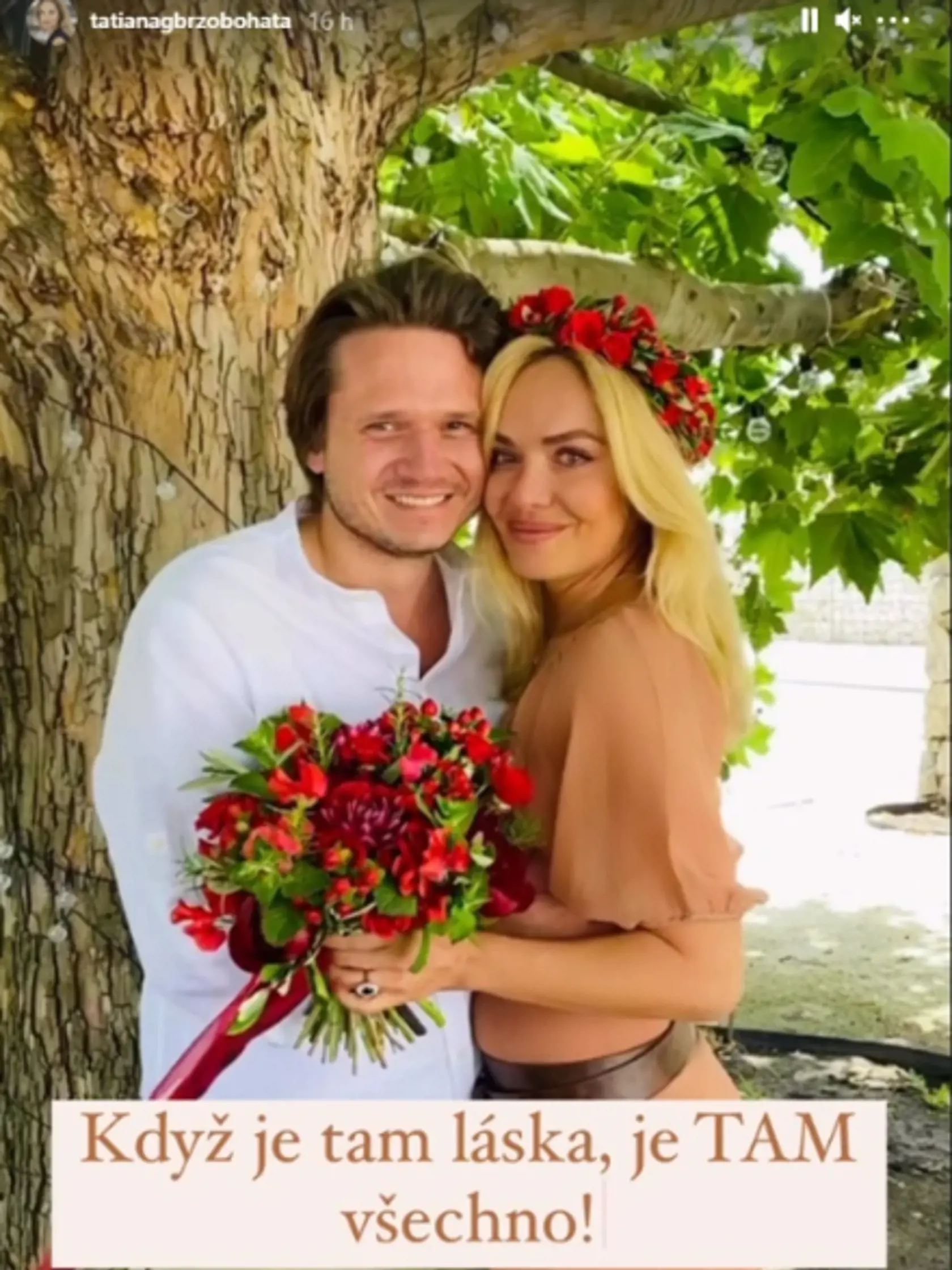 Ondřej prekvapil Tatianu obradom manželského sľubu. Vzťah je ale už minulosť.