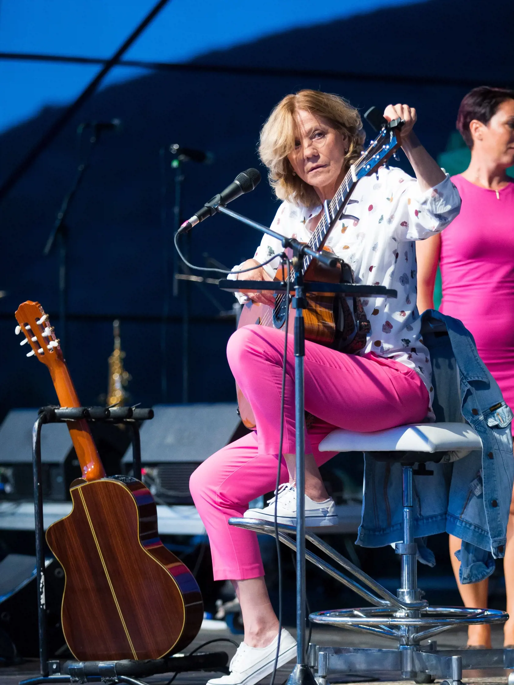 Koncert pod hradom Devín. Na snímke Lenka Filipová.