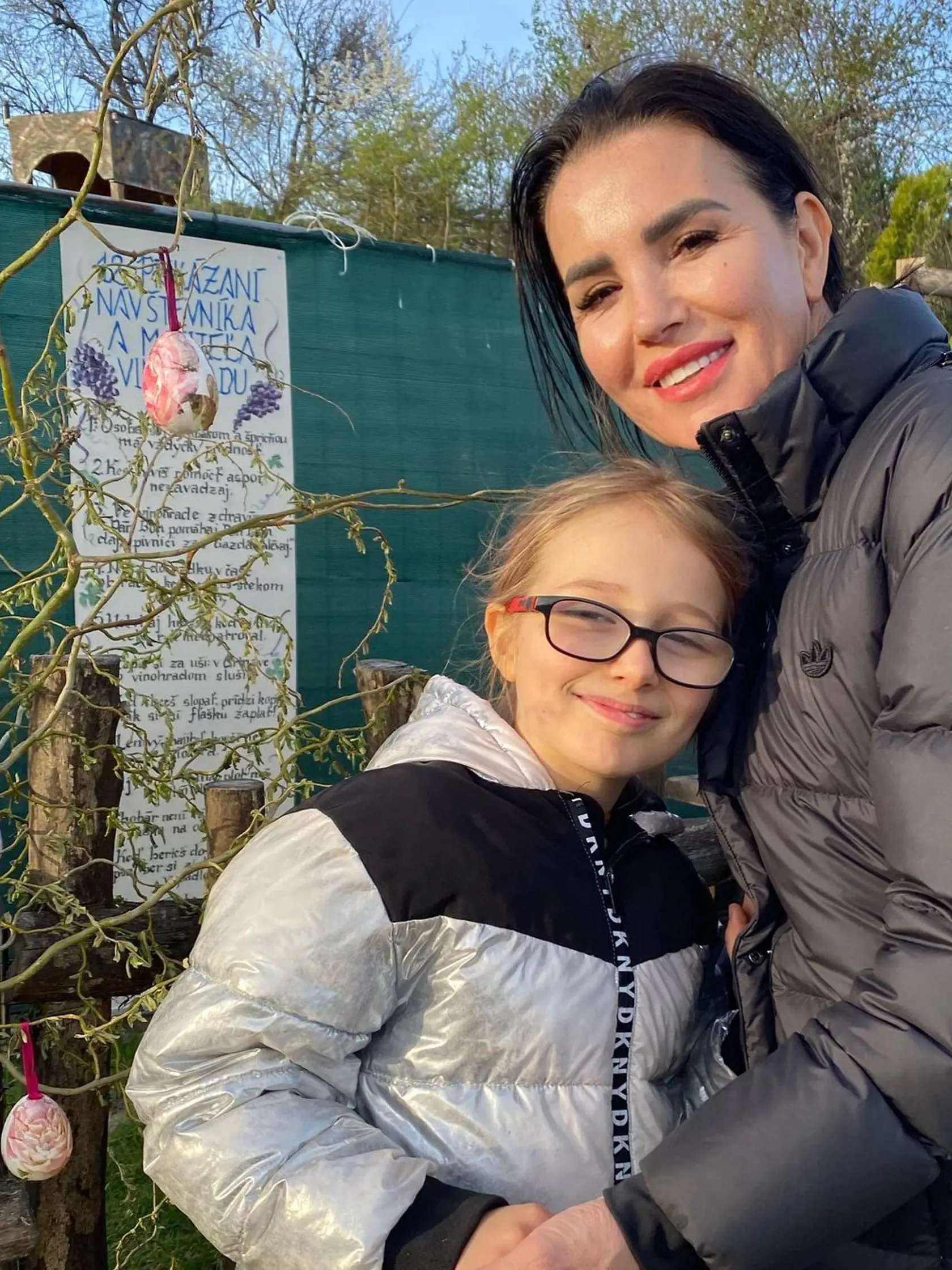 Silvia s dcérkou Valentínkou.