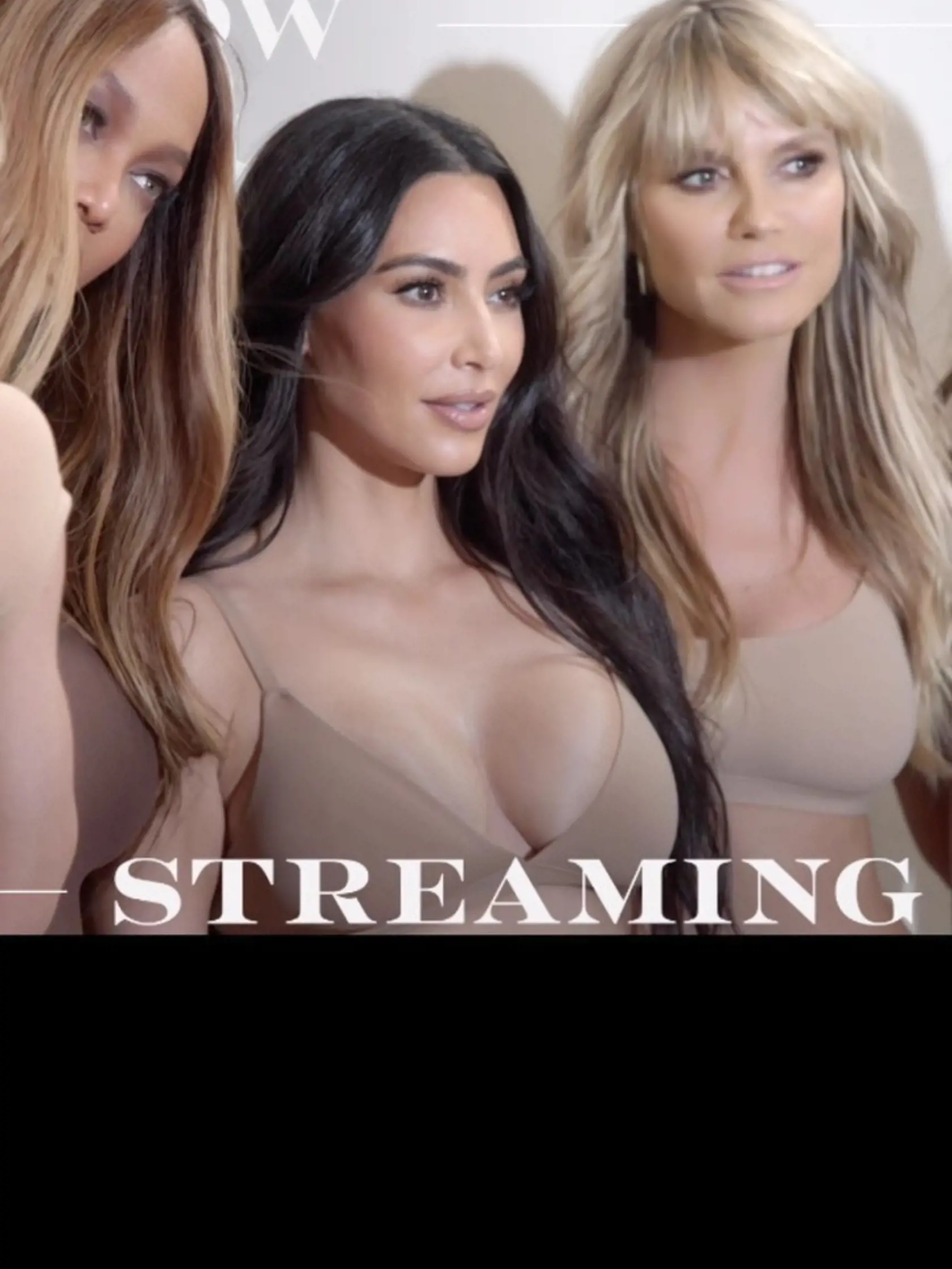 Kim Kardashian s Heidi Klum, Candice Swanepoel, Alessandrou Ambrosio a Tyrou Banks.