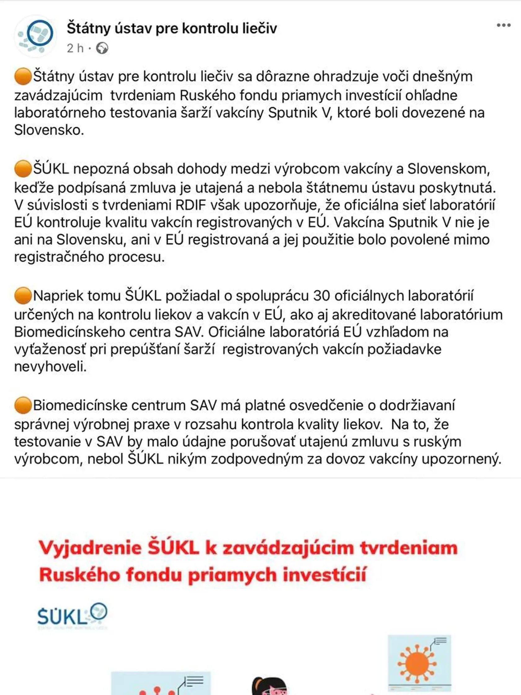 Vyjadrenie ŠÚKL.