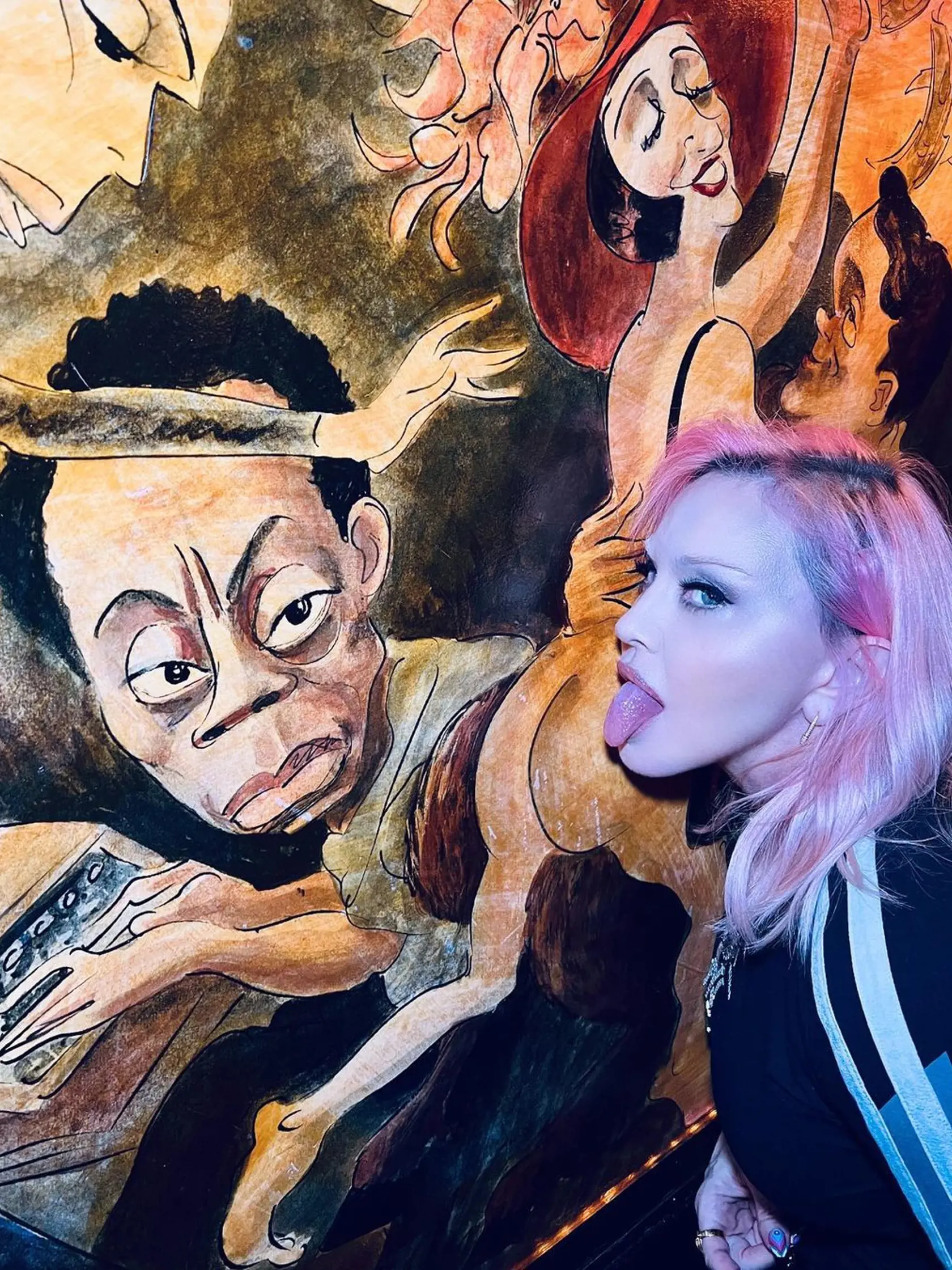 Milovníčka umenia Madonna.
