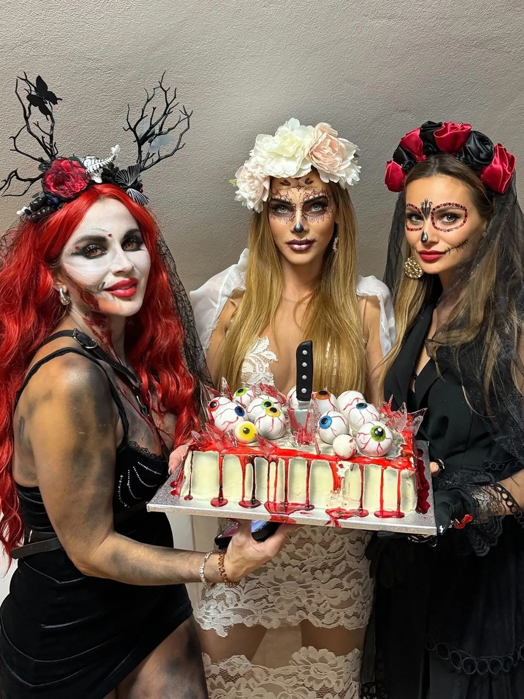 Andrea Verešová si dala záležať. Aj ako Mŕtva nevesta bola krásna. Halloweena oslávila v spoločnosti rodiny a priateľov.