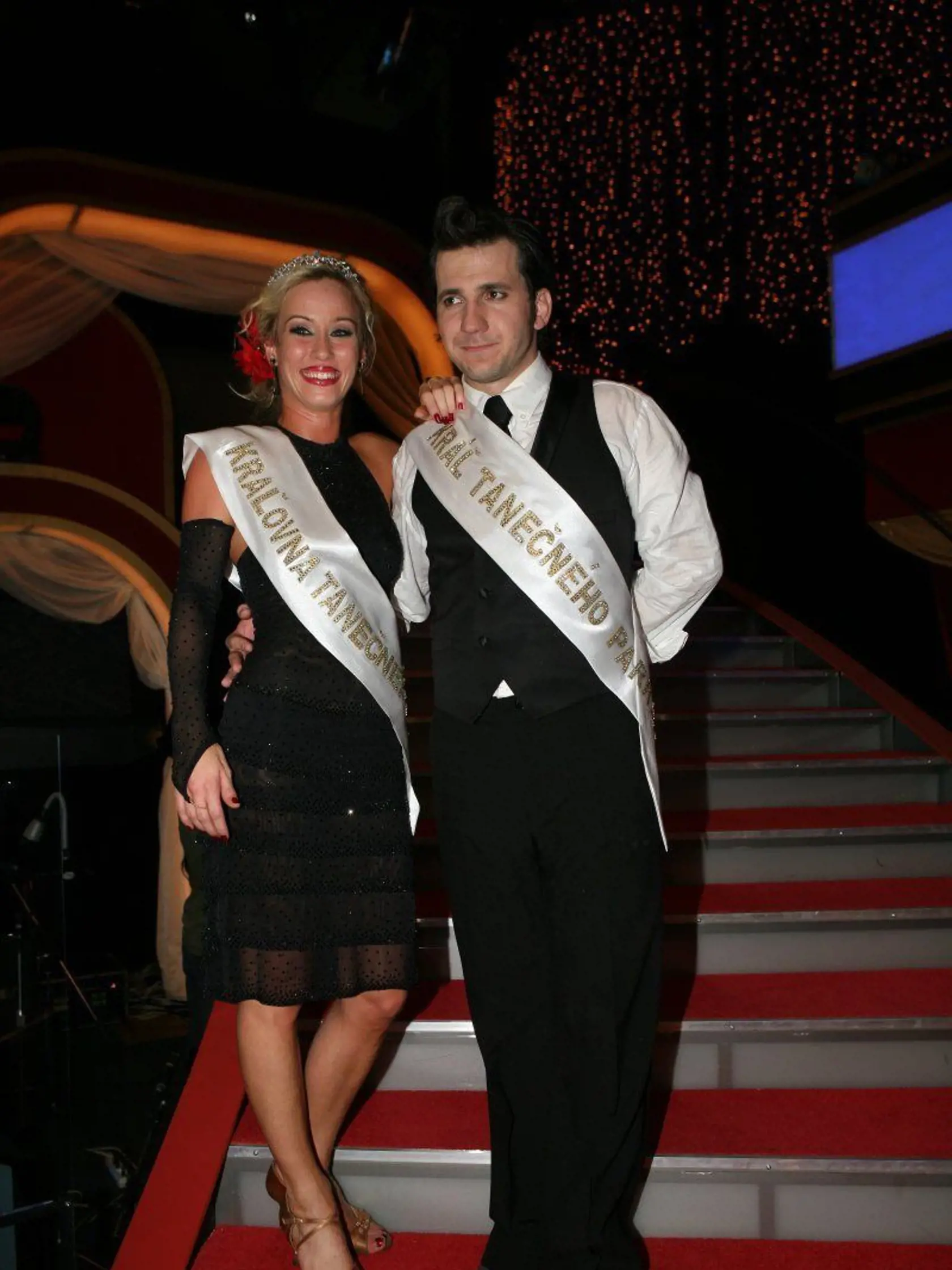 Juraj Mokrý a Katarína Štumpfová počas Let´s Dance.
