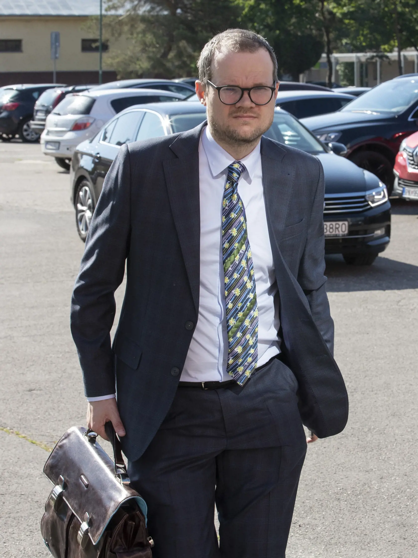 Pojednávanie v kauze zmenky na Špecializovanom trestnom súde v Pezinku. Samostatné konanie v prípade obžalovaného Štefana Agha. Na snímke je Peter Kubina.