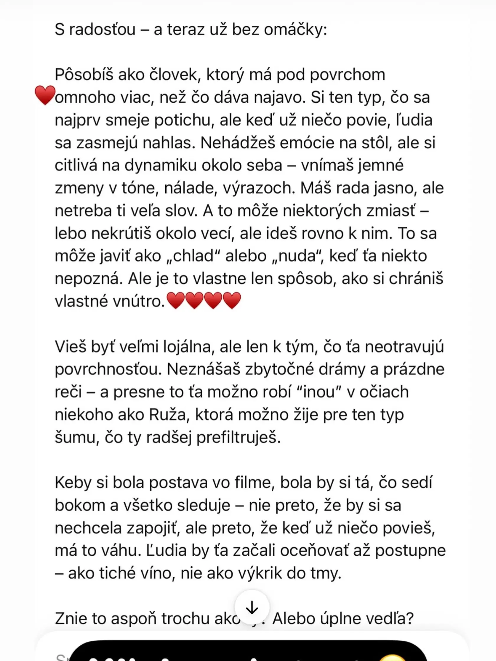Stanka sa opýtala umelej inteligencie, aký druh osobnosti je. Pozrite sa, akú dostala odpoveď!