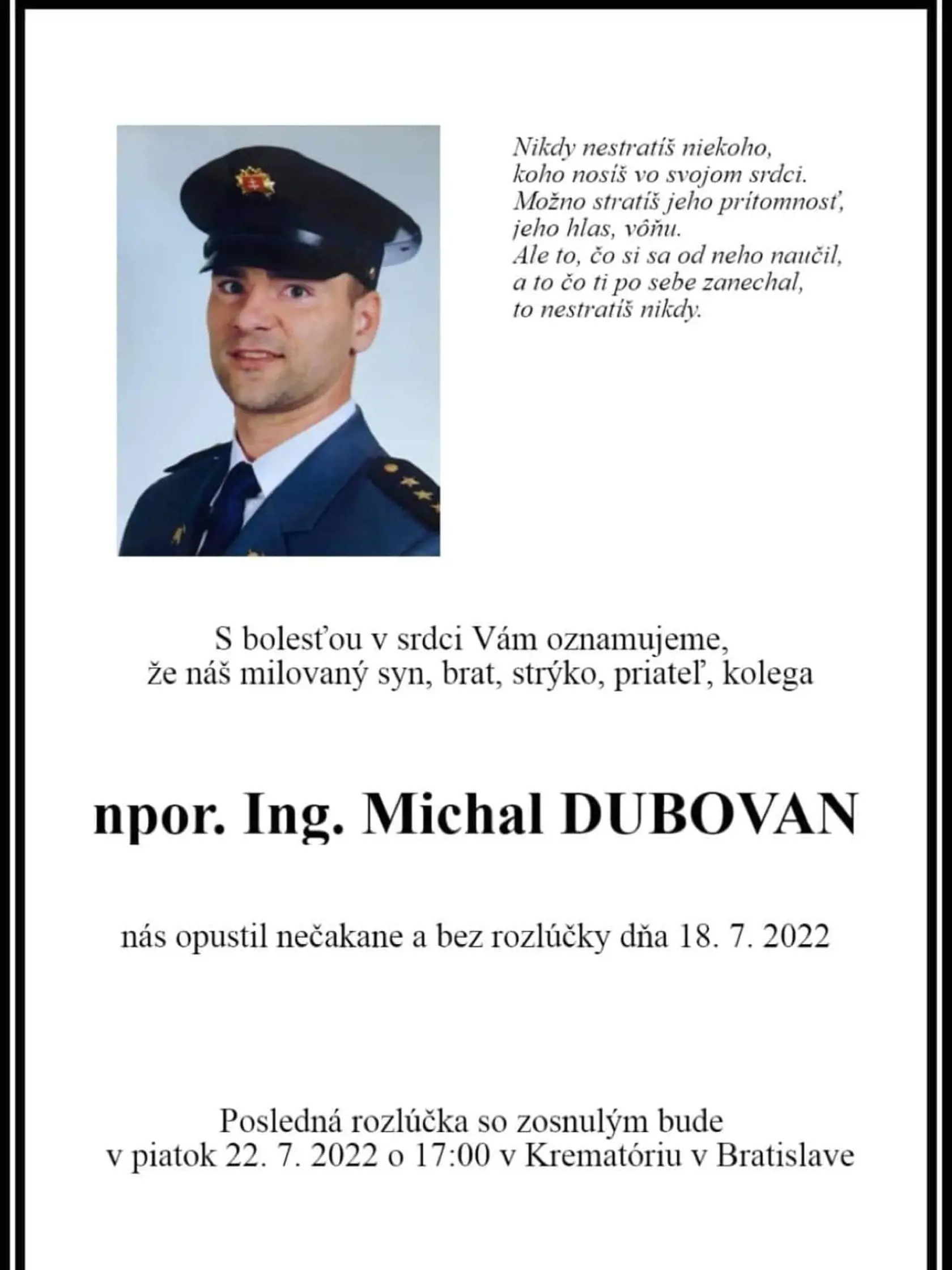 Obaja kolegovia odišli v jeden deň.