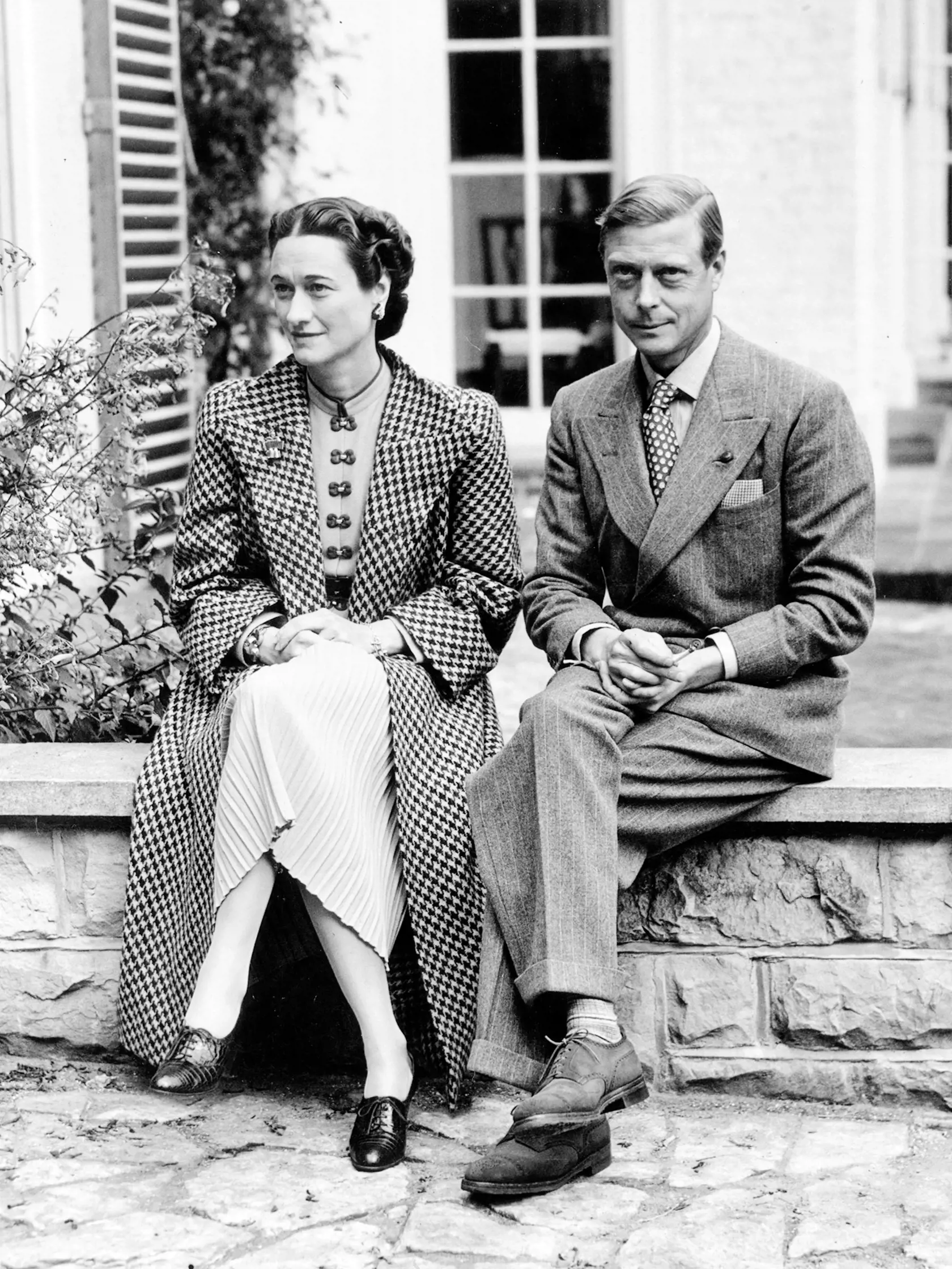 13. September 1939: Duke (1894 - 1972) and Duchess (1896 - 1986) of Windsorv svojom spoločnom domove po škandále.