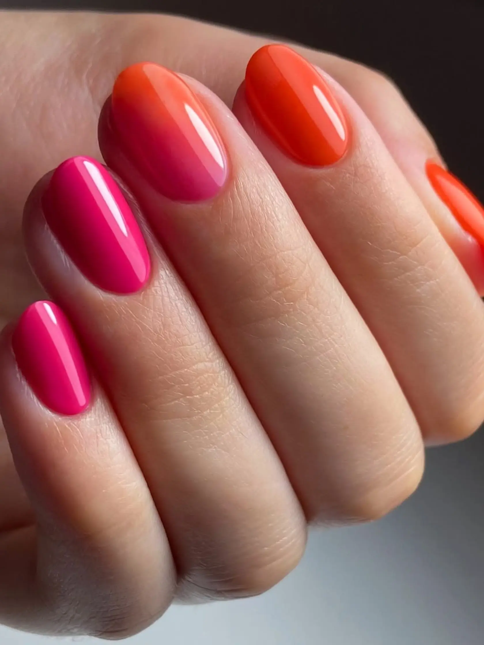 Sunset Ombre manikúra od @monmayernails