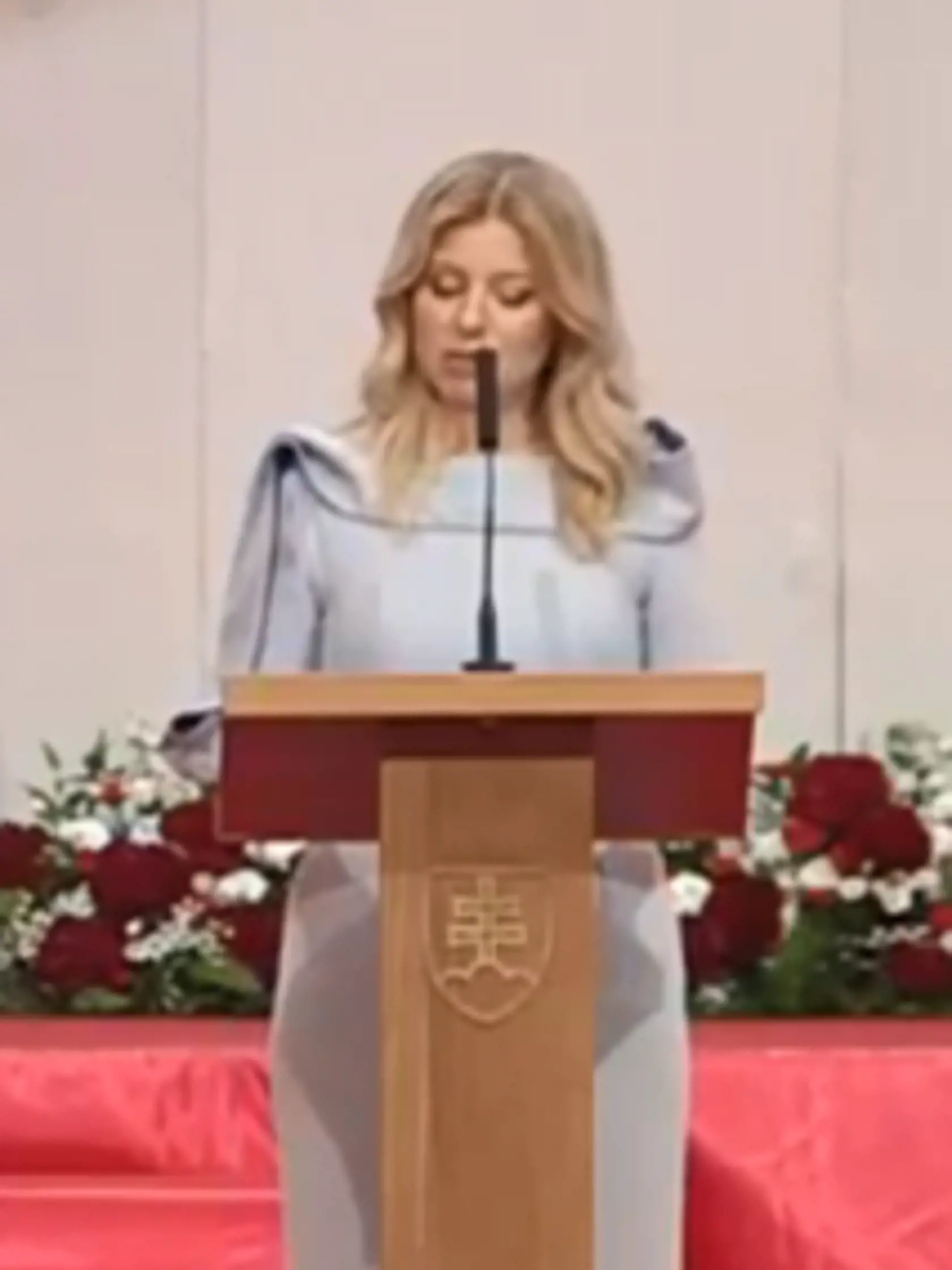 Zuzana Čaputová na svojej inaugurácii