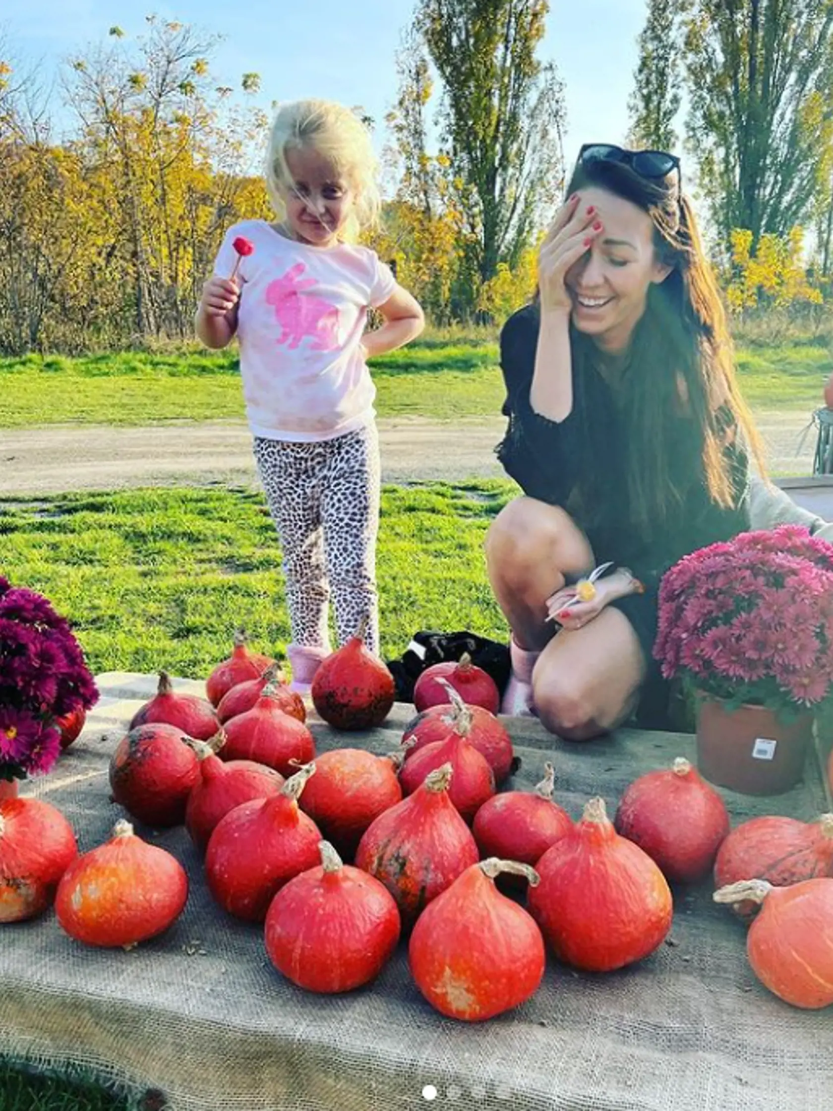 Agáta Hanychová s dcérkou