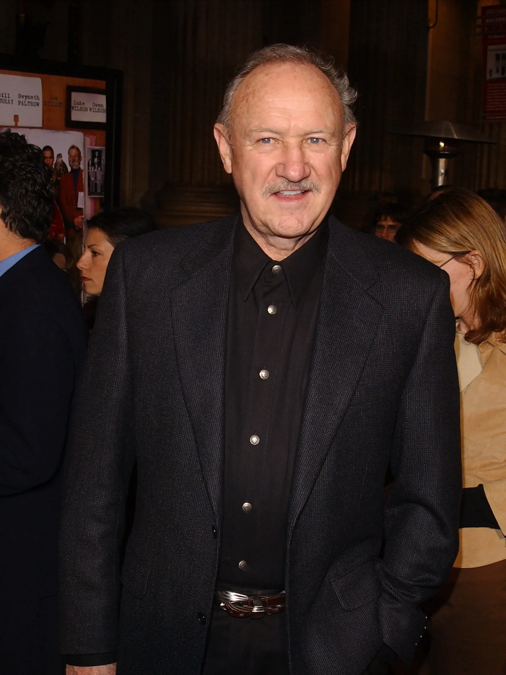 Herec Gene Hackman na premiére Taká normálna rodinka v roku 2001. Dá sa povedať, že pred koncom kariéry.