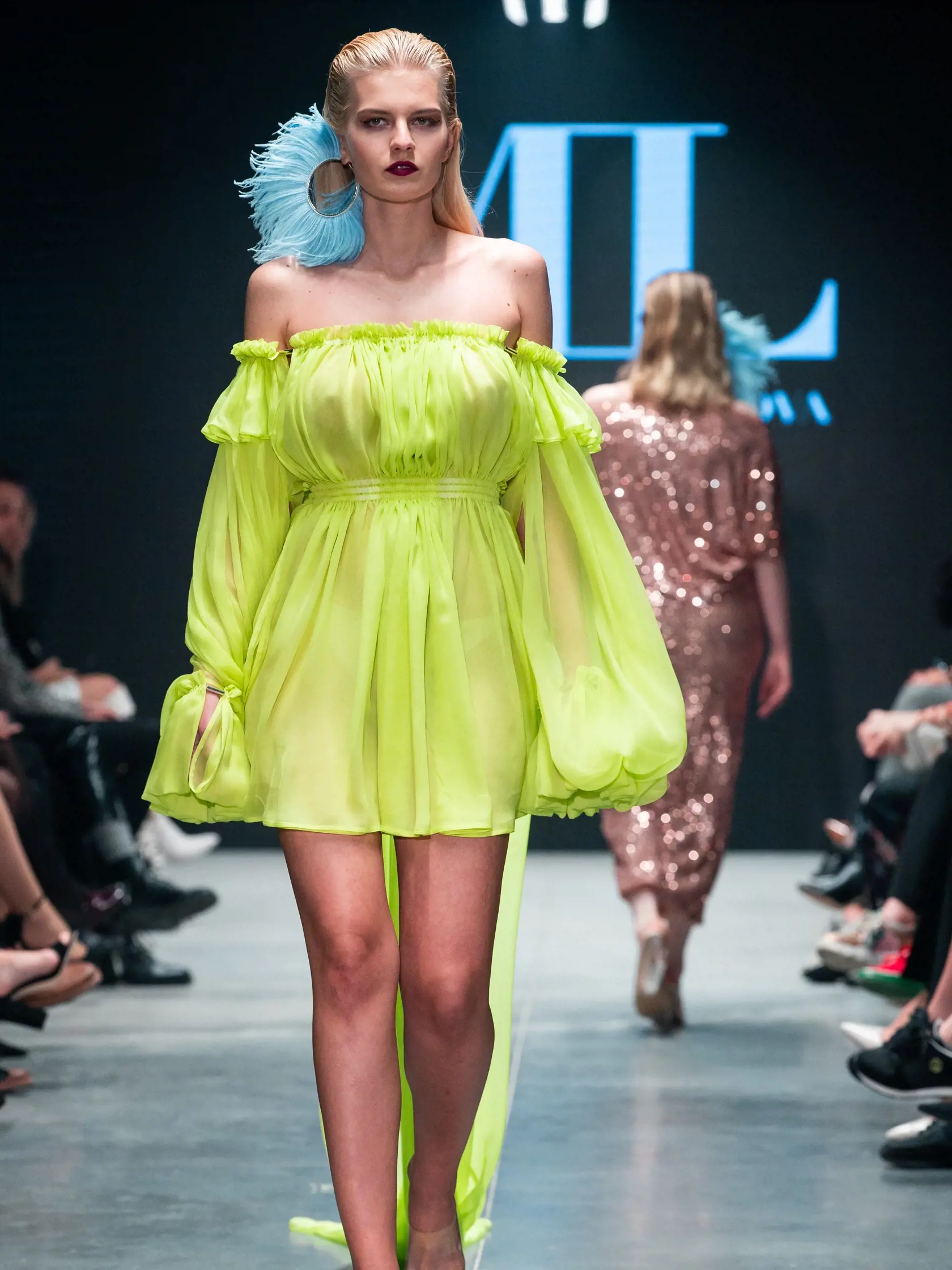 Druhý deň série módnych prehliadok pod názvom "Eurovea Fashion Forward" v Bratislave. Na snímke Dominika Grecová.