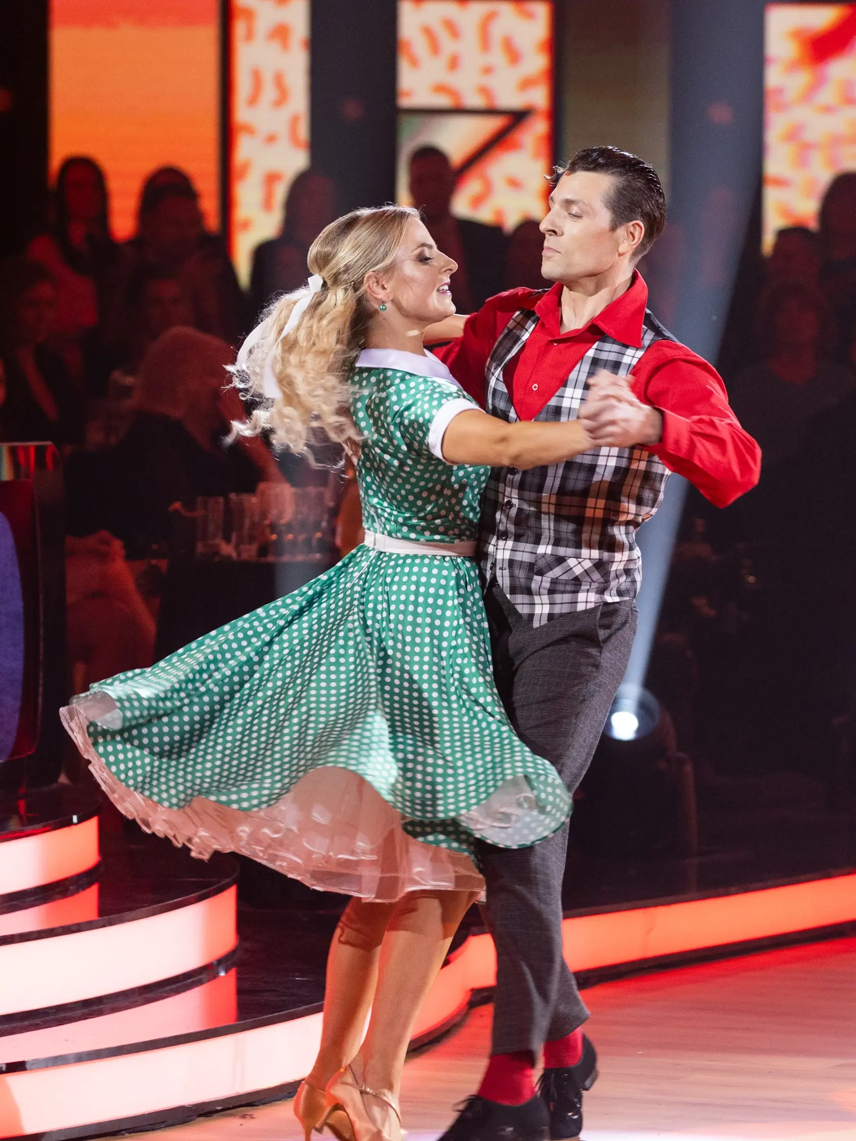 Tretie kolo Let's Dance. Na snímke Juraj Loj s Natáliou Horváthovou.