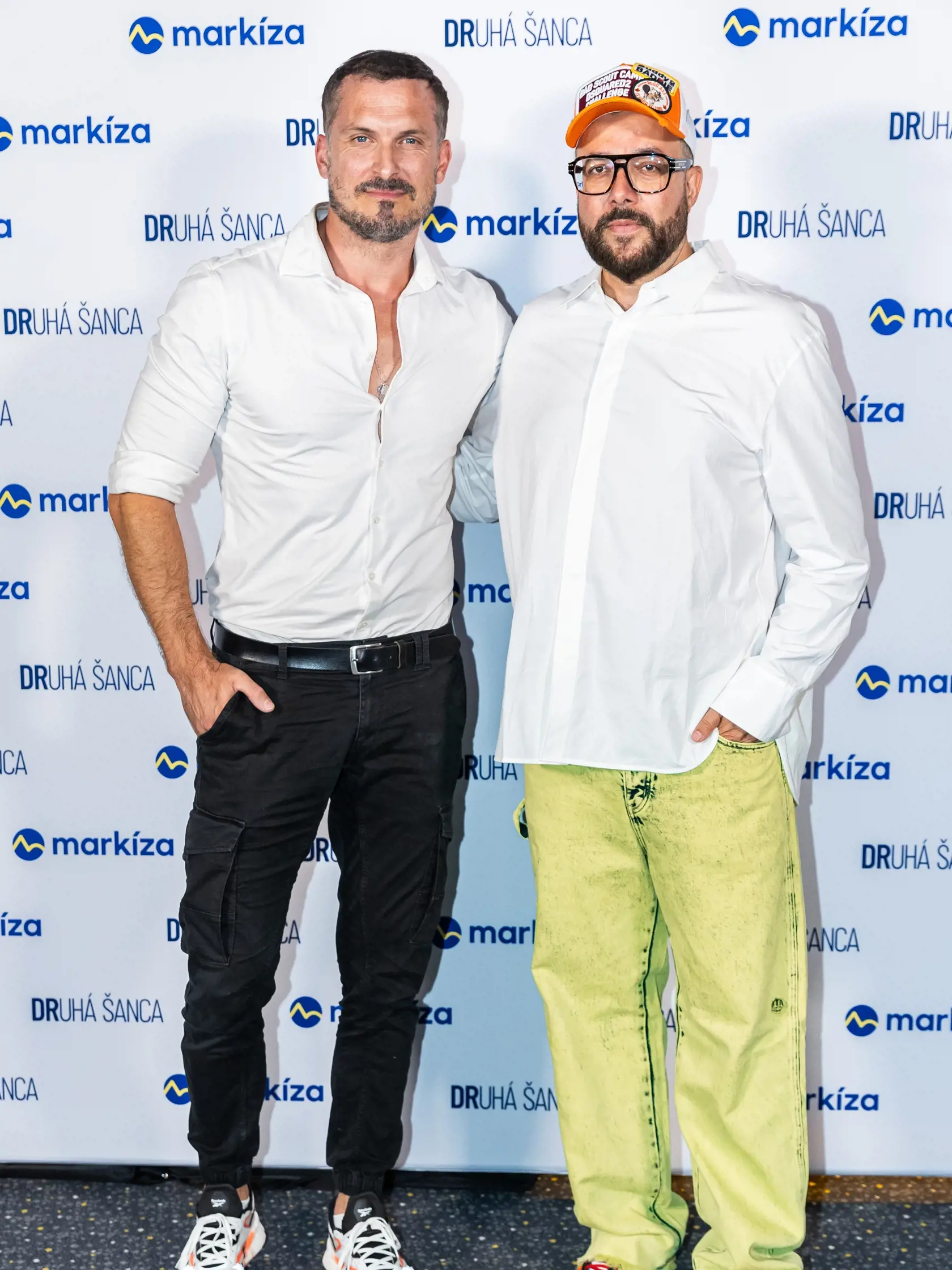 Novinárska premiéra 3. série seriálu “Druhá šanca” v Bratislave. Na snímke Ján Koleník a Michal Borec. 