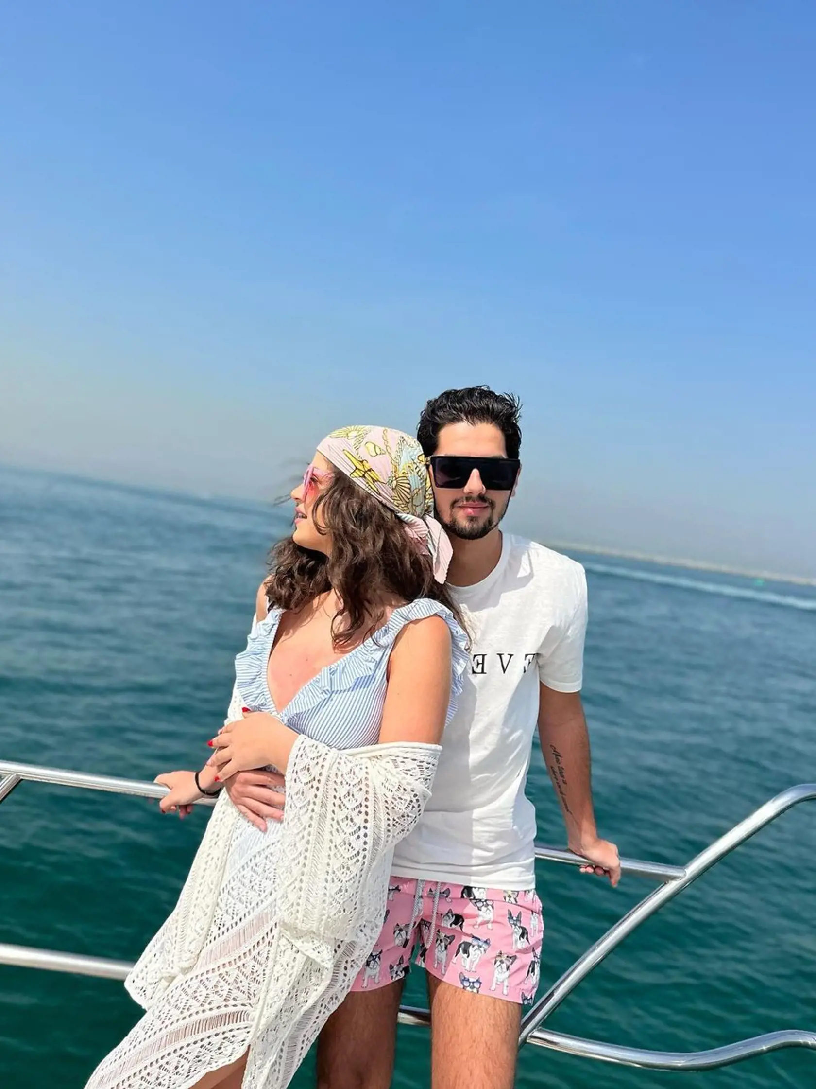 Vanessa Šarközi s priateľom Dávidom v Dubaji