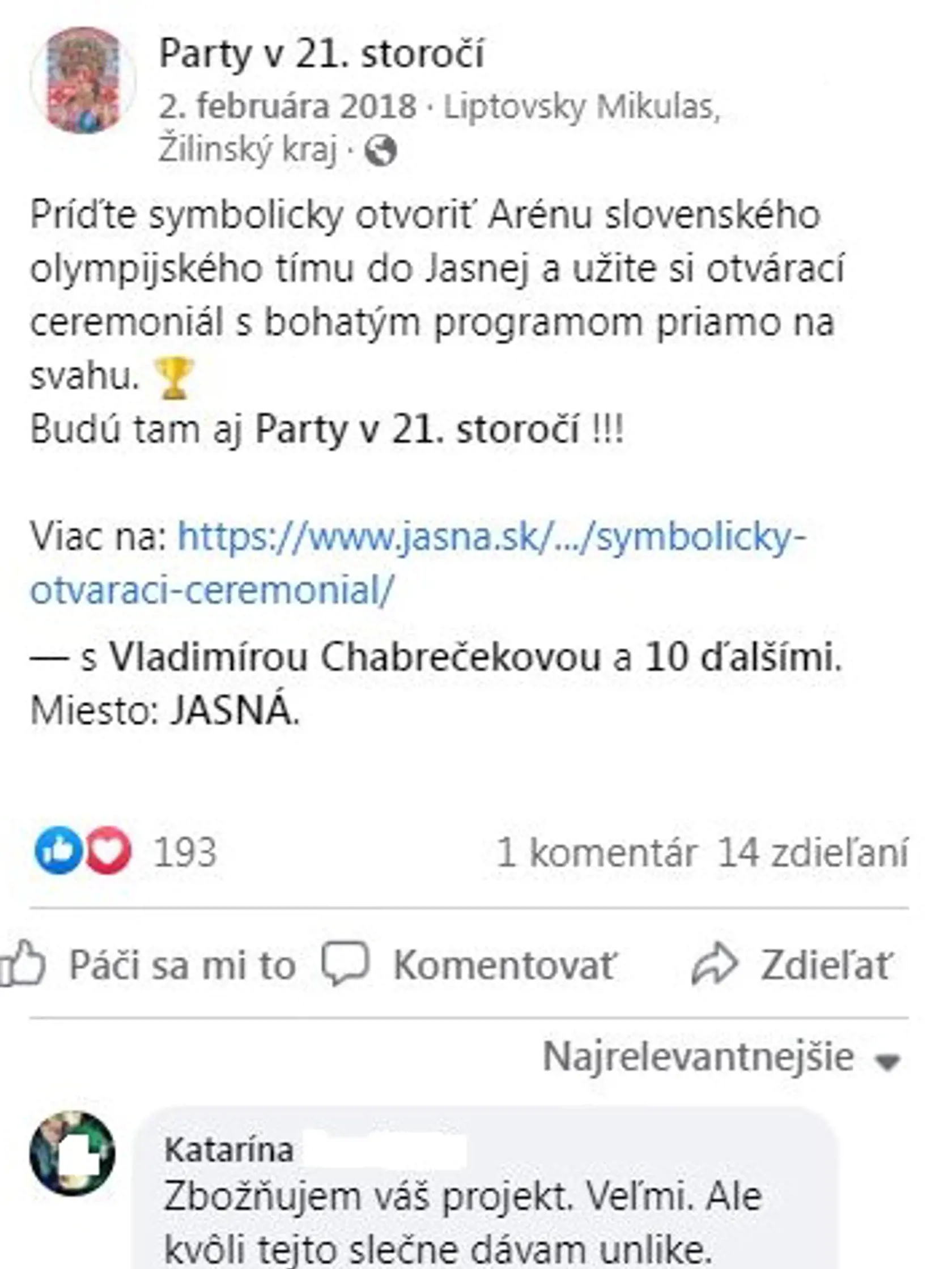 Meno Márie Troškovej sa na stránke Party v 21. storočia veľmi neobjavuje. ľudia ju však spoznávajú a svoj názor na bývalú pravú ruku vyjadria občias nie príliš lichotivo.
