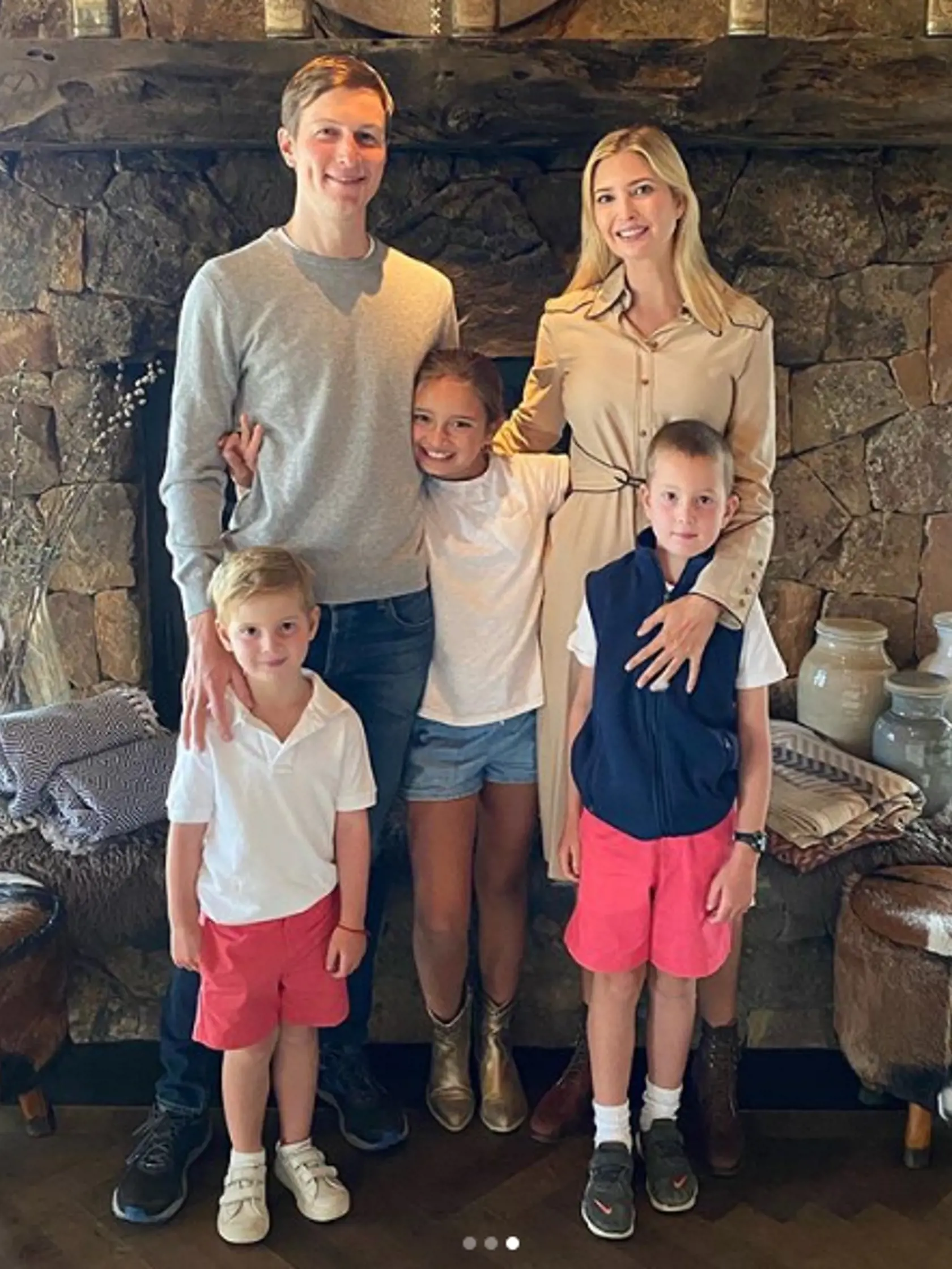 Ivanka Trump s rodinou.