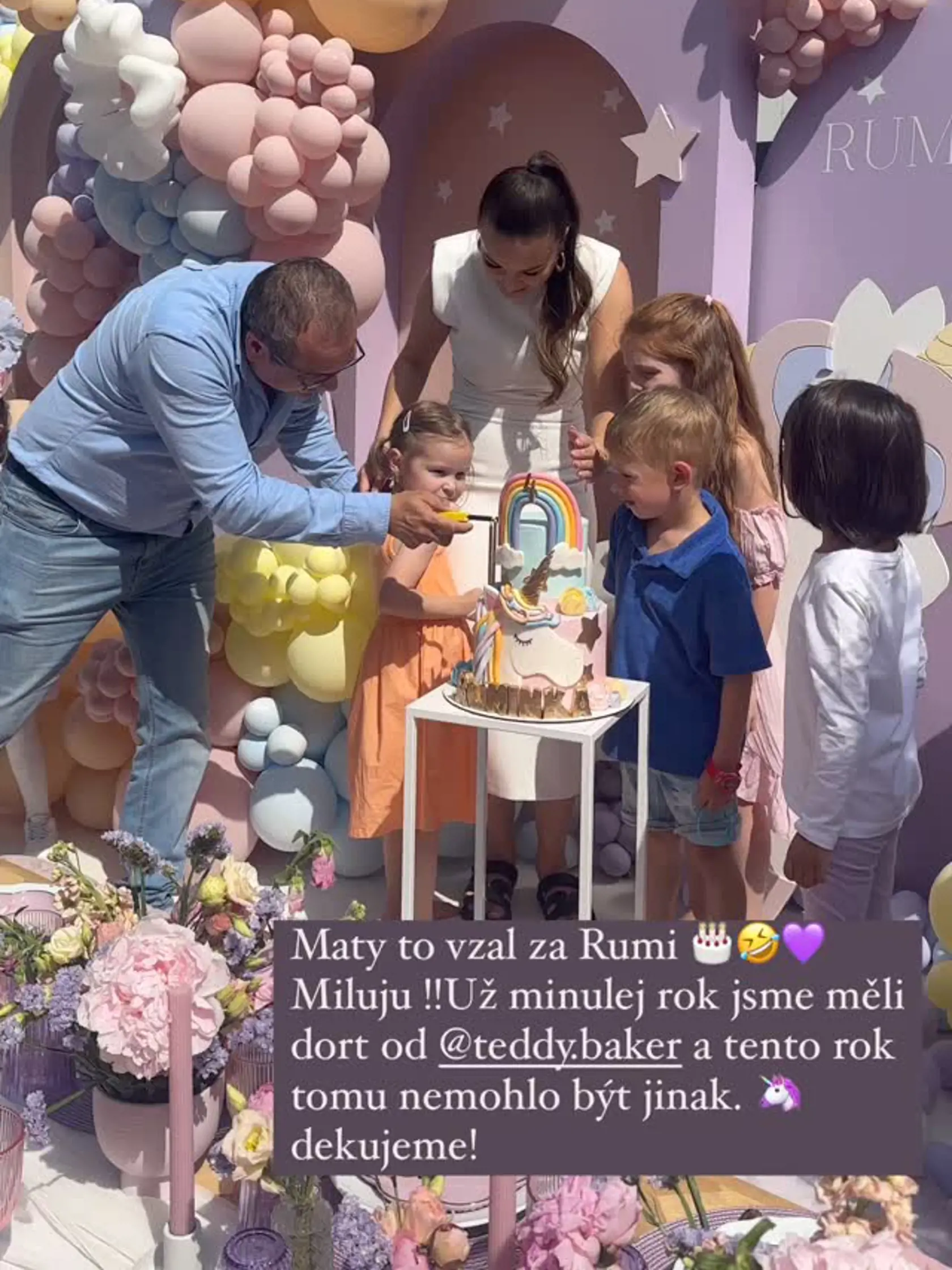Monika Bagárová pripravila dcérka parádnu oslavu.