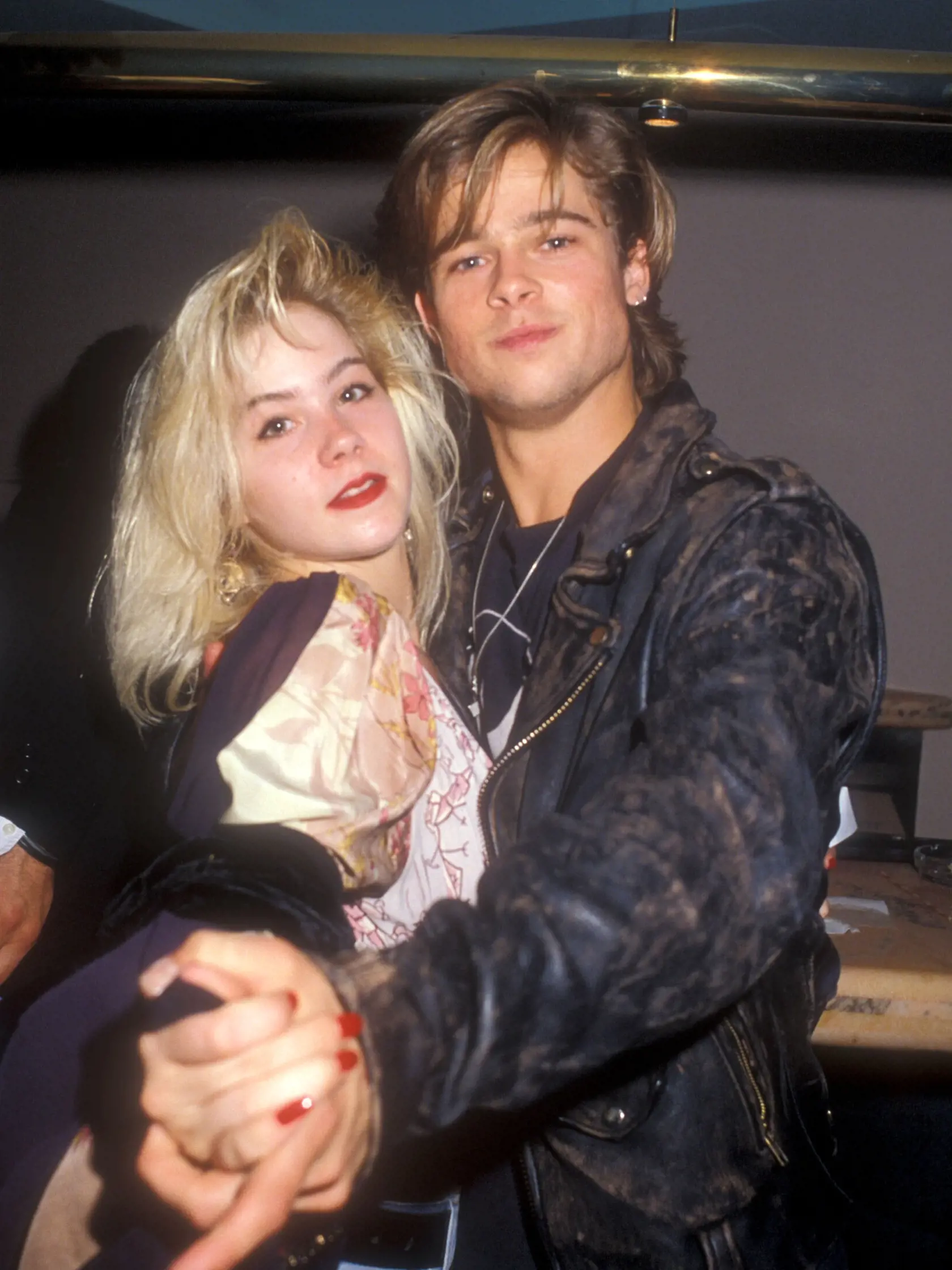 (EXCLUSIVE, Premium Rates Apply) Christina Applegate and Brad Pitt (Photo by Barry King/WireImage)