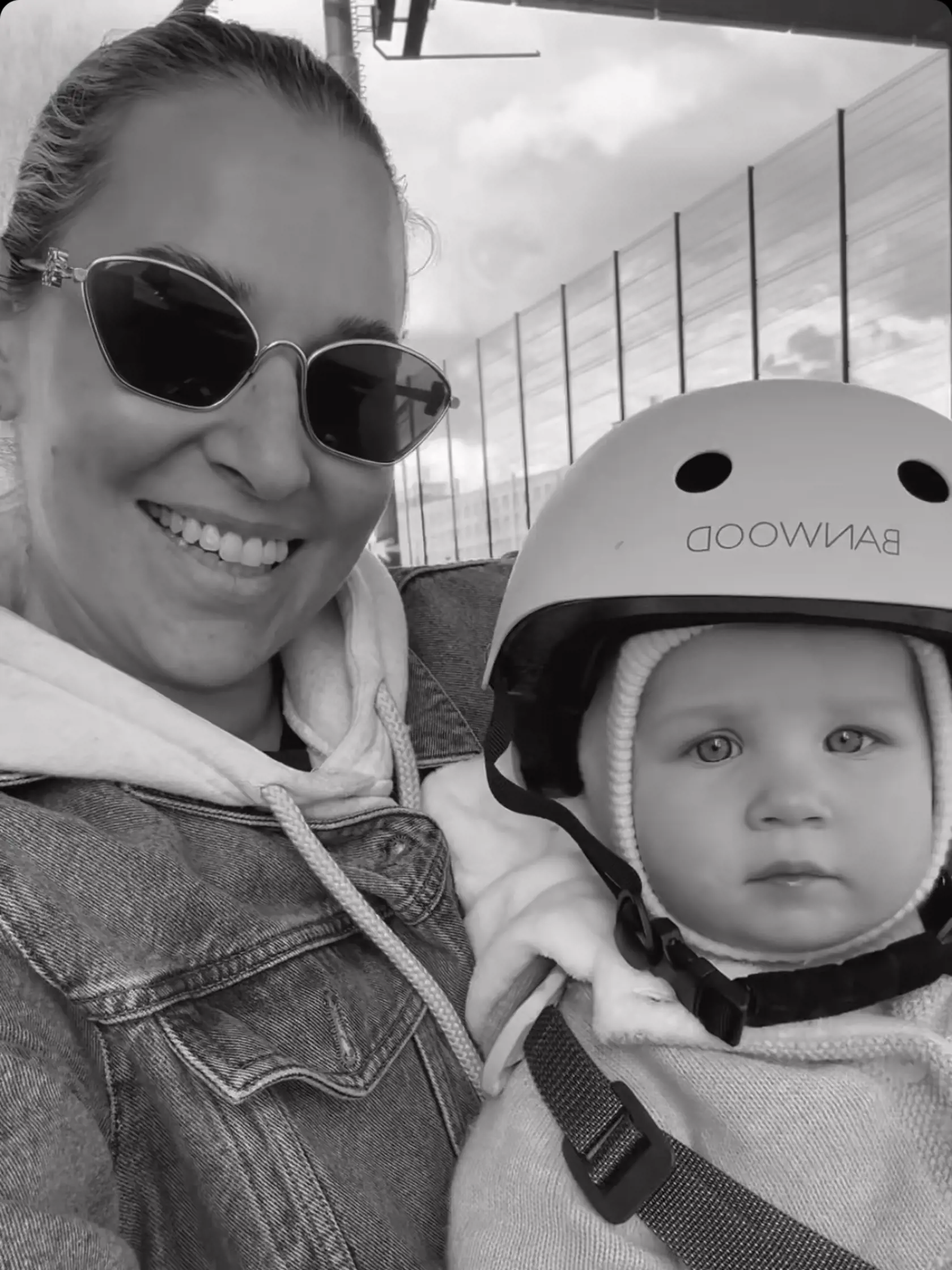 Ninka vôbec neplakala a jazdu na bicykli si užívala.