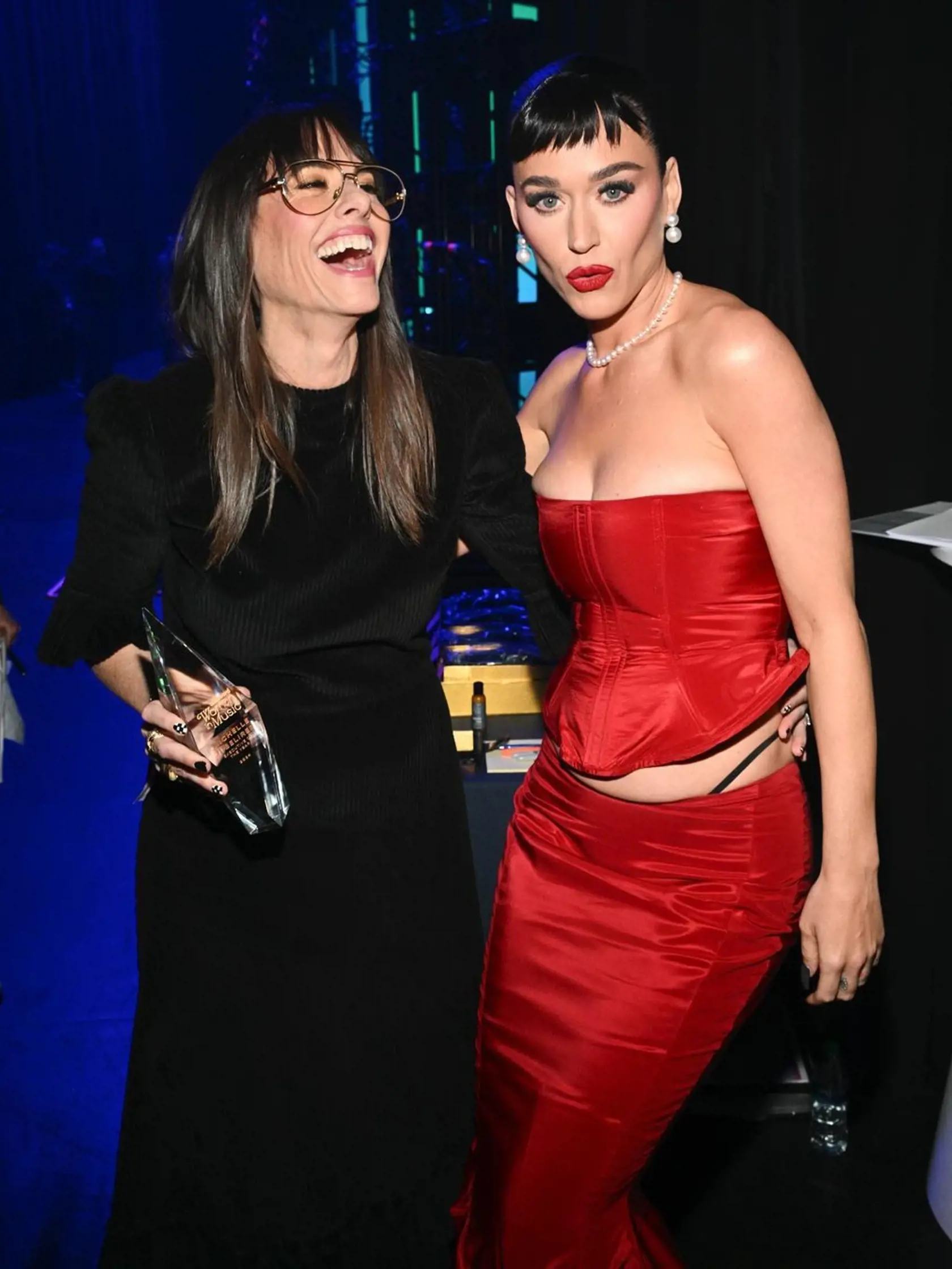 V losangelskom YouTube Theater. Oceňované boli ženy v hudobnom priemysle. Na fotke Katy Perry.