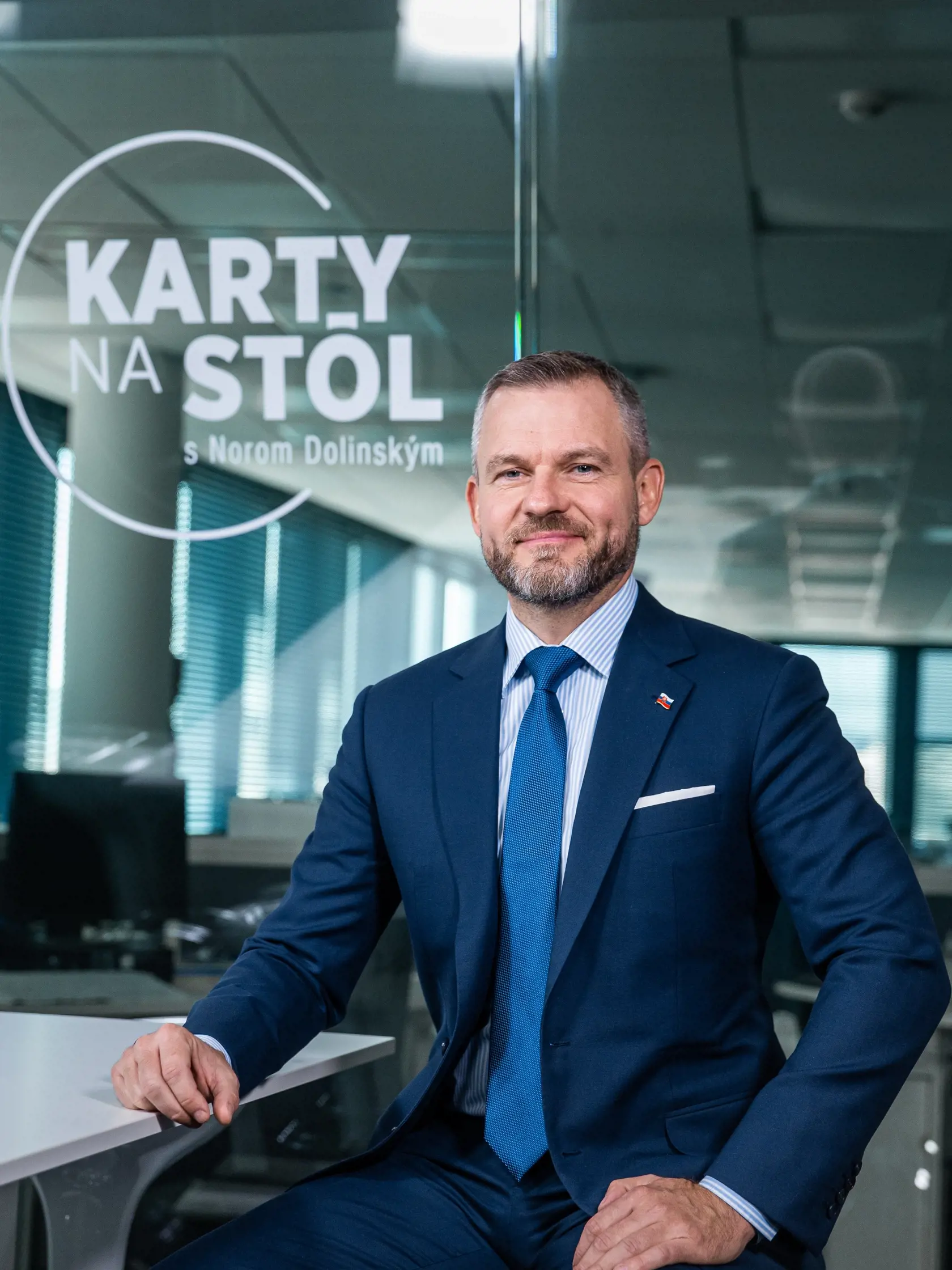 Diskusná relácia "Karty na stôl", ktorej hosťom bol Peter Pellegrini.