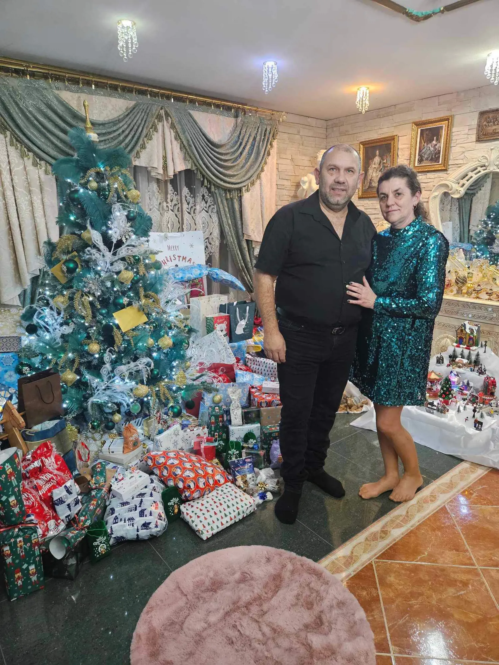 Zábery z jednej z vianočných výzdob u Boženky a Tibora Filkovcov.