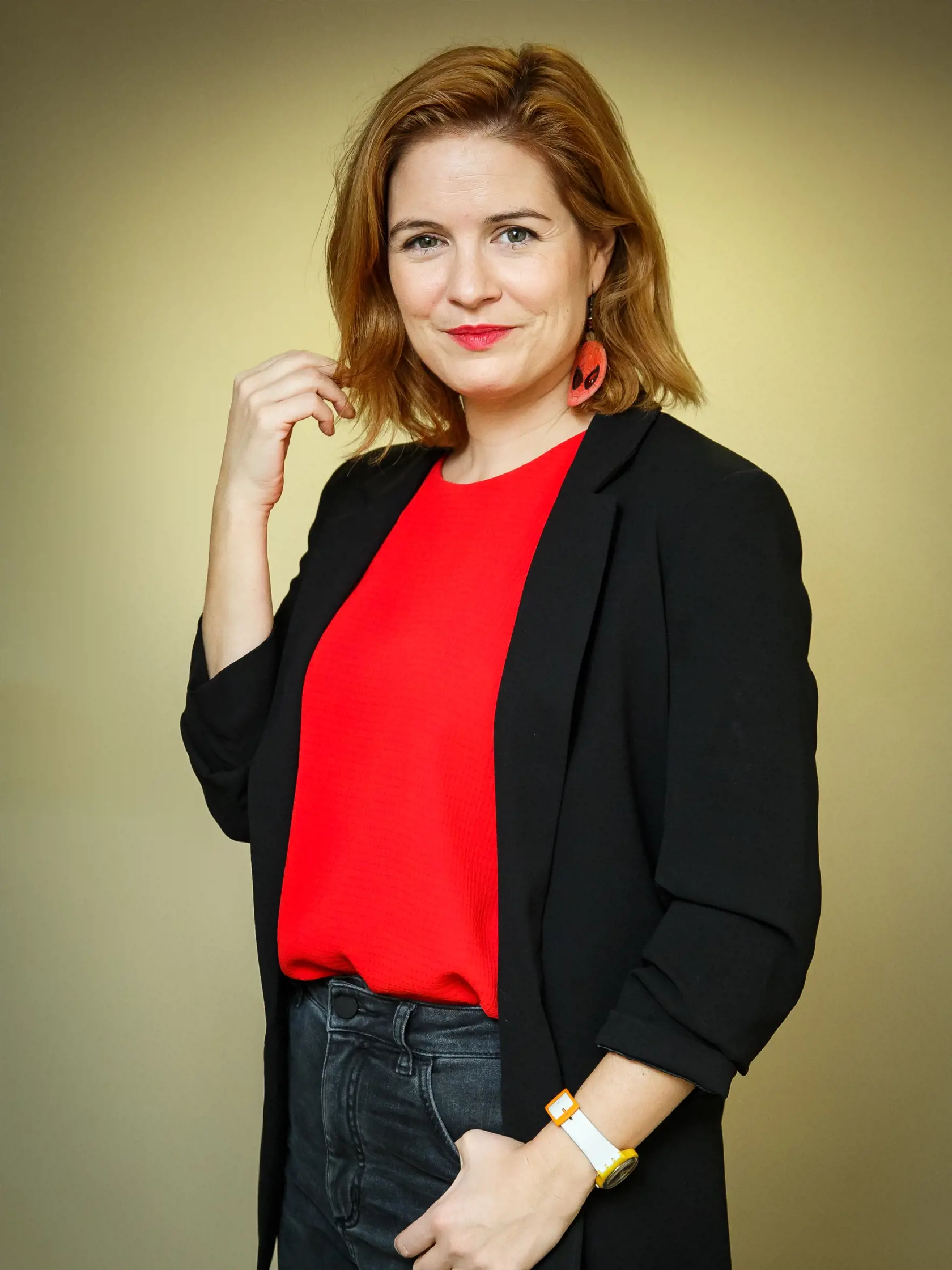 Tlačová konferencia spojená s fotením k predstaveniu filmu "Môj Príbeh" v jednom z bratislavských hotelov. Na snímke Zuzana Norisová.