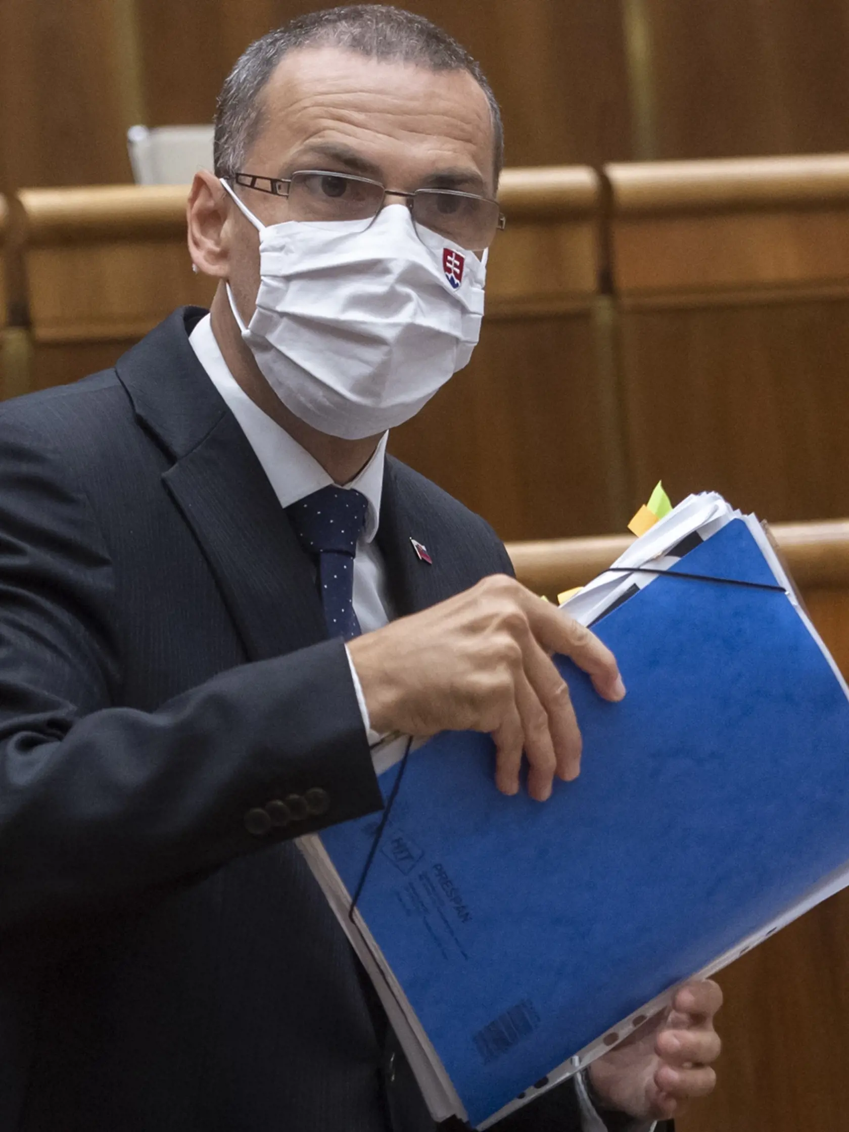 Na snímke generálny prokurátor SR Maroš Žilinka počas rokovania 40. schôdze Národnej rady SR (NR SR) v stredu 29. septembra 2021 v Bratislave. FOTO TASR - Martin Baumann