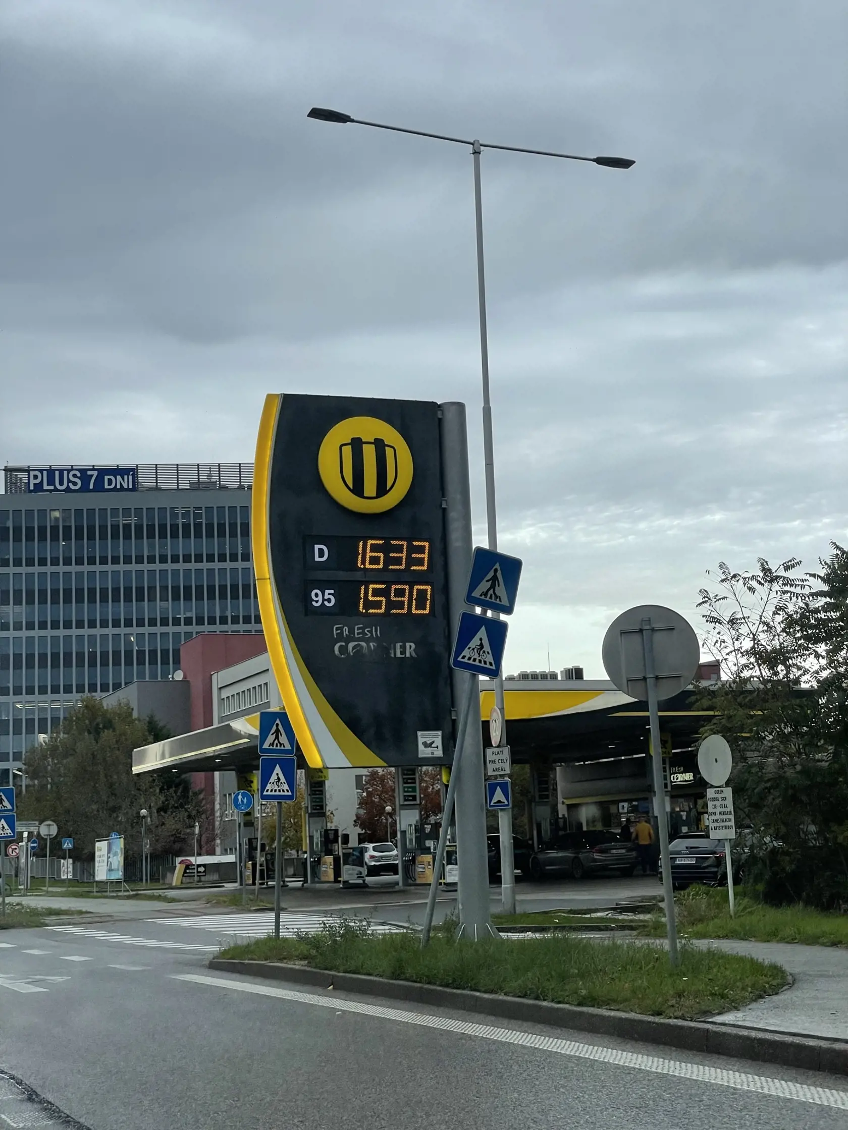 Aktuálne ceny na čerpačkách Slovnaft.