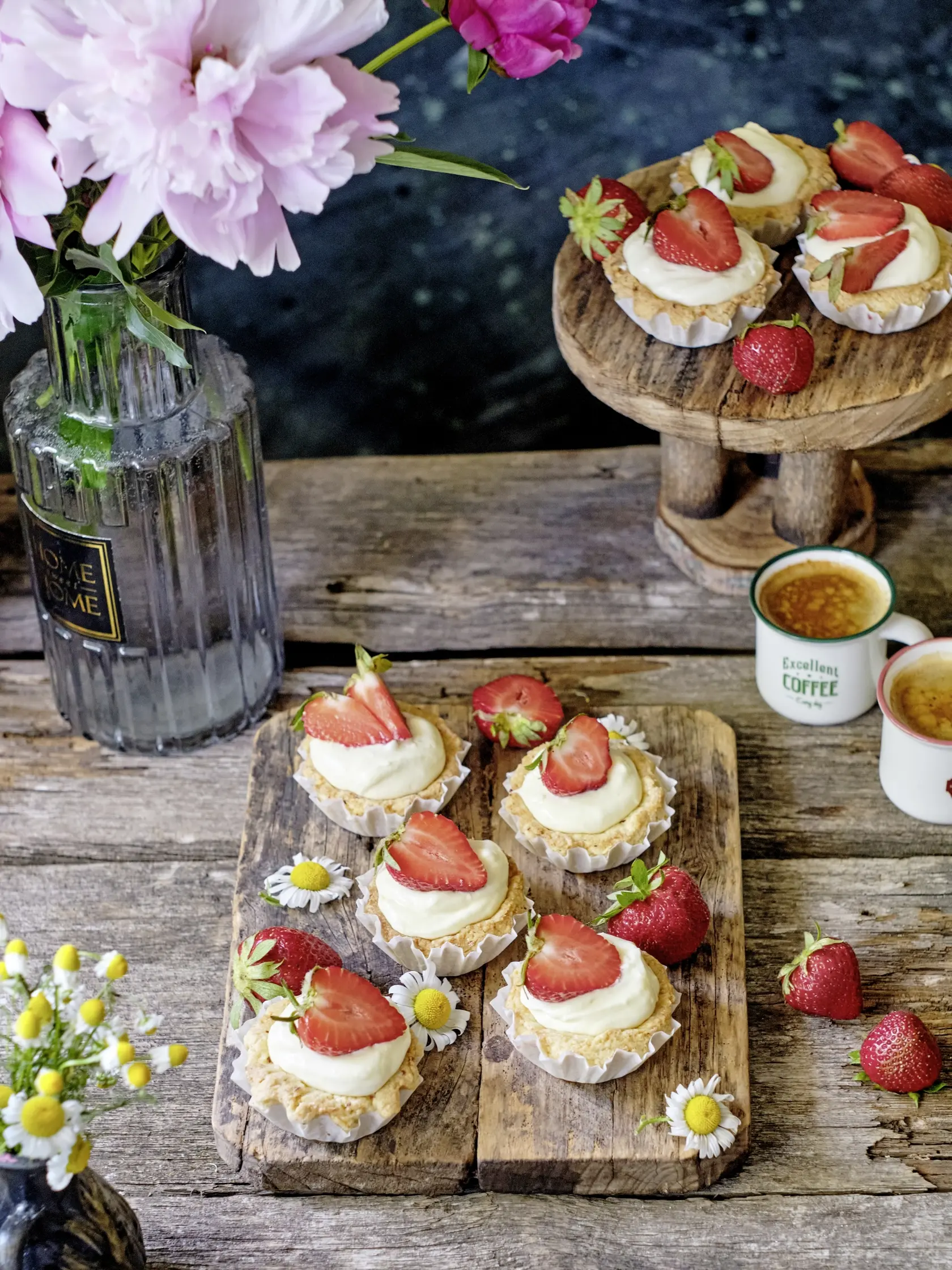 Jahodové tartaletky s mascarpone