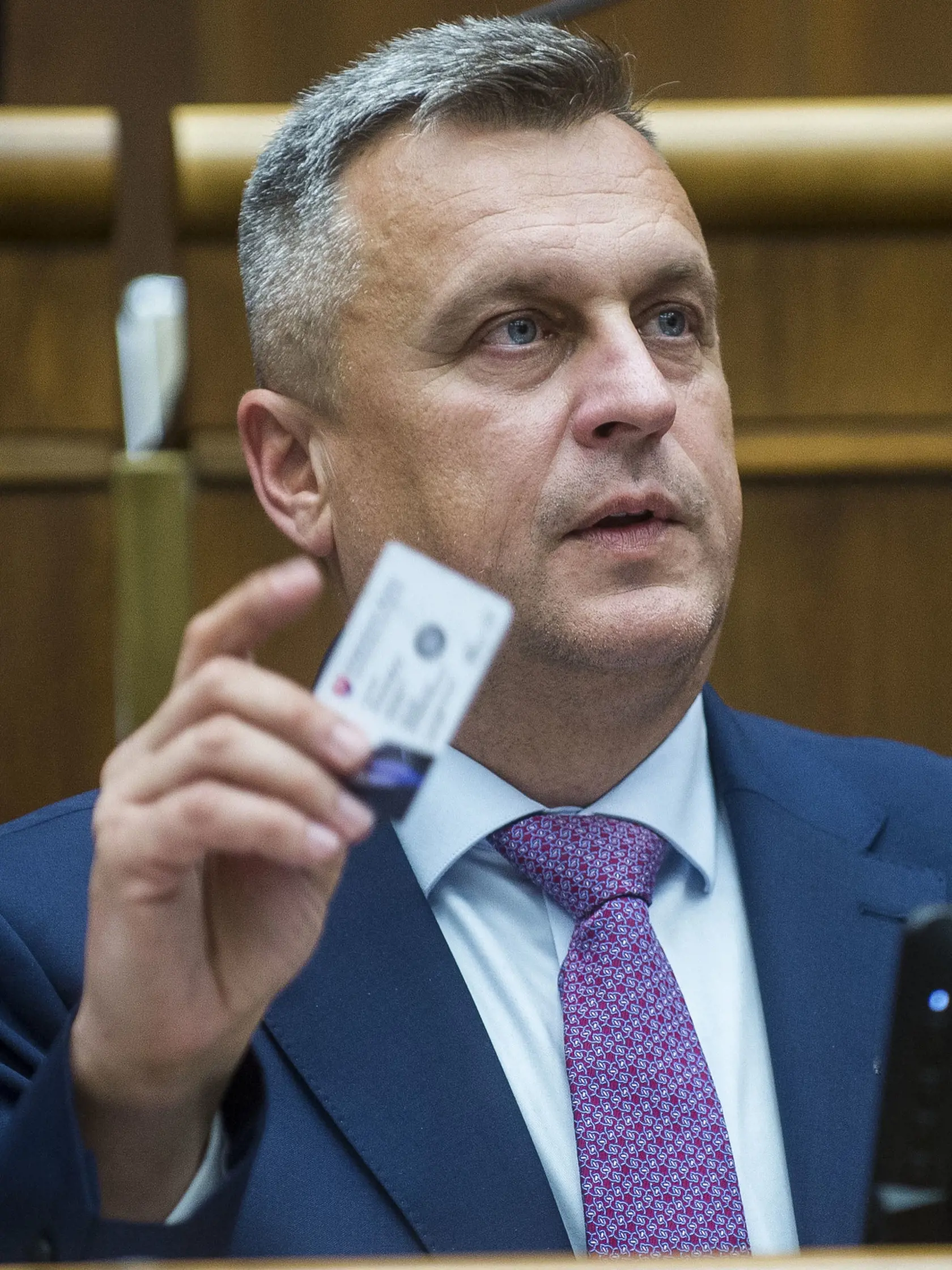 Na snímke novozvolený podpredseda parlamentu  Andrej Danko (SNS) počas ustanovujúcej schôdze parlamentu v Bratislave v stredu 25. októbra 2023.