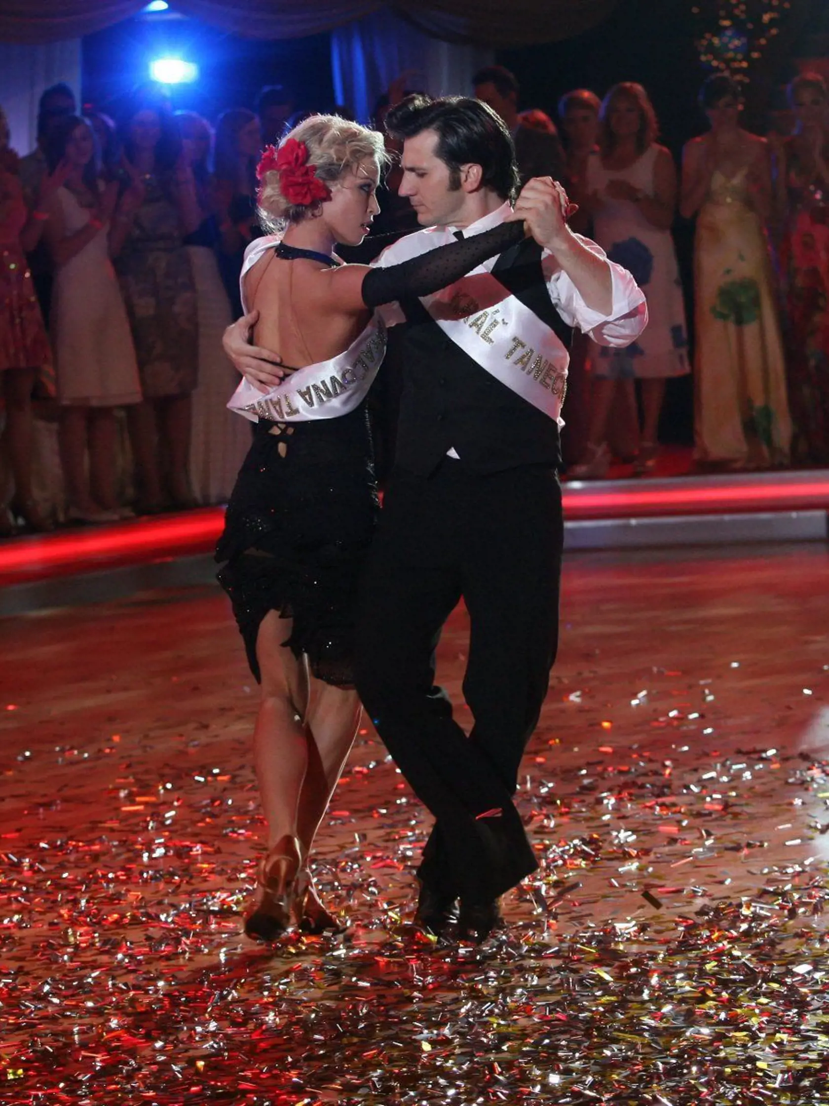 Juraj Mokrý a Katarína Štumpfová počas Let´s Dance.