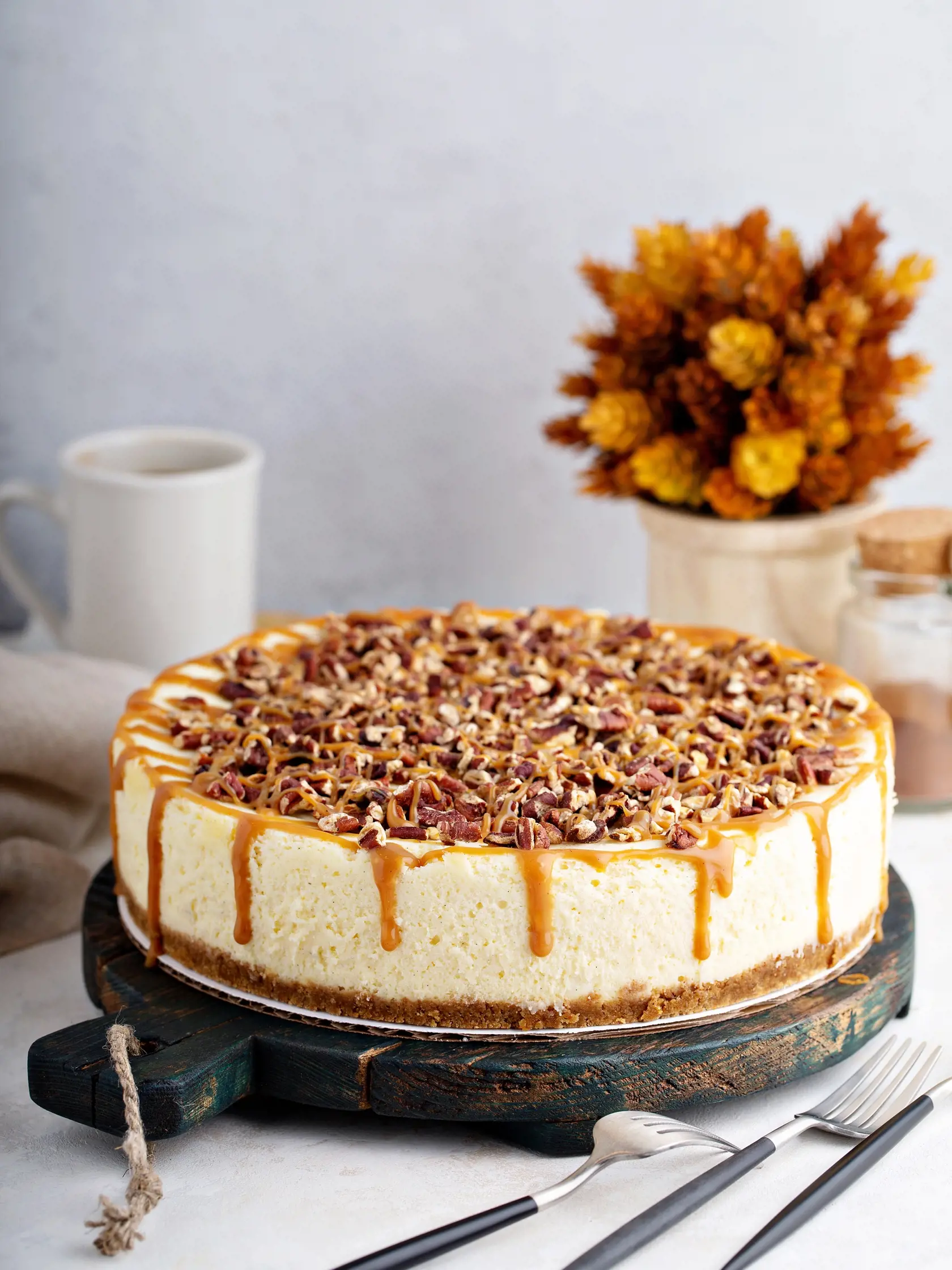 Cheesecake so slaným karamelom
