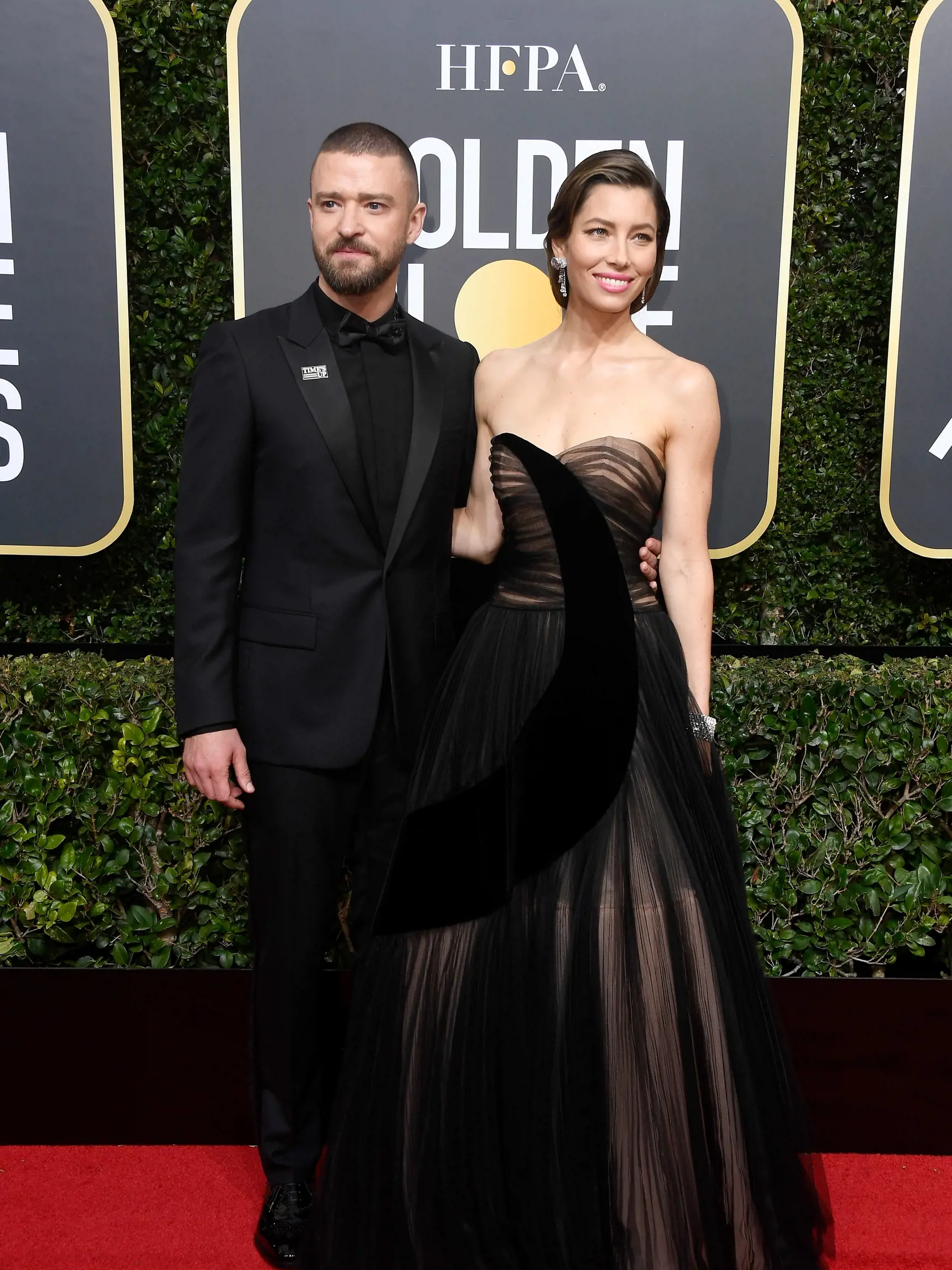 BEVERLY HILLS, CA - JANUARY 07:  Justin Timberlake and Jessica Biel attends The 75th Annual Golden Globe Awards at The Beverly Hilton Hotel on January 7, 2018 in Beverly Hills, California.  (Photo by Frazer Harrison/Getty Images)