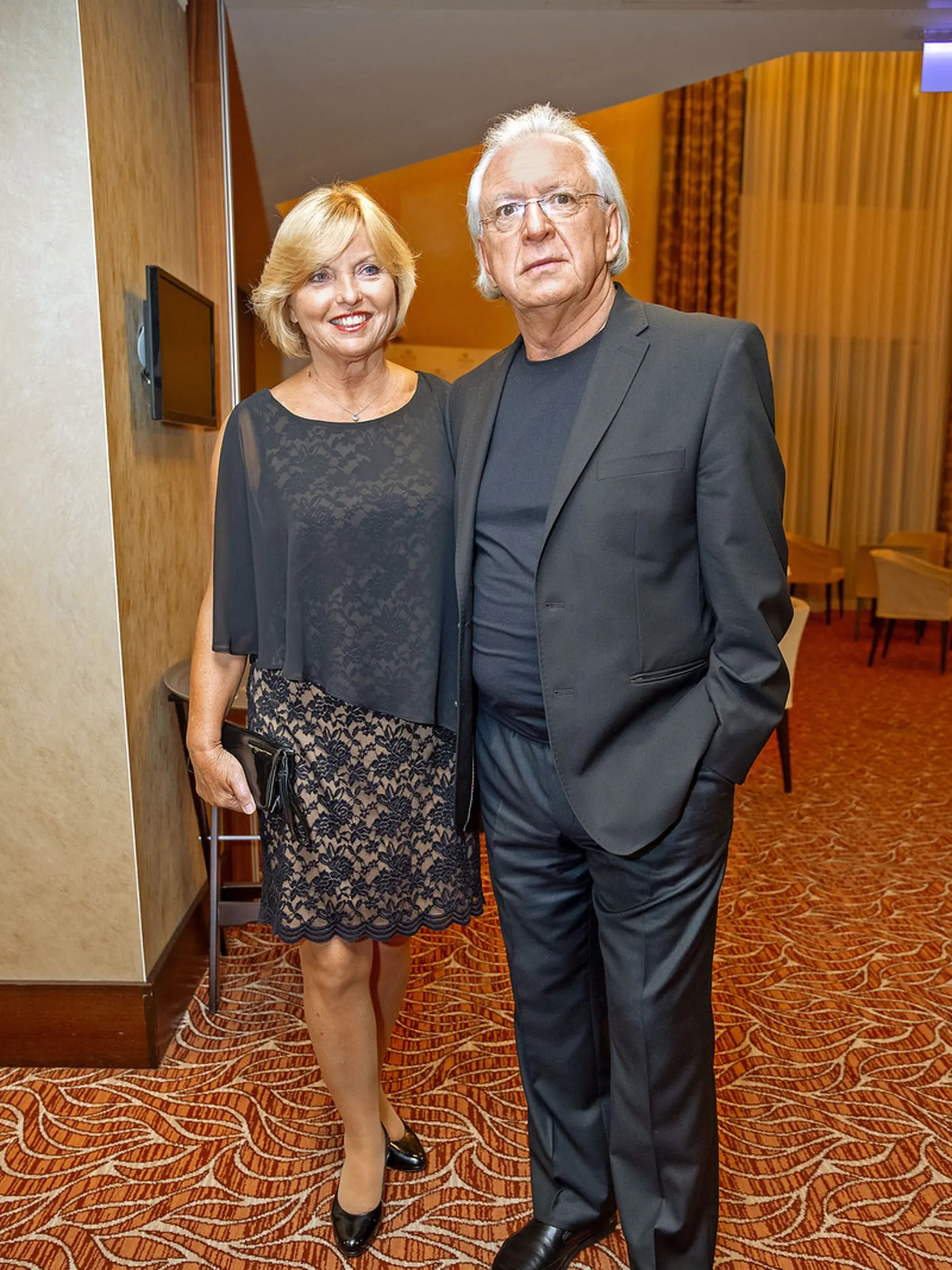 Český herec Jaromír Hanzlík s partnerkou Lenkou
