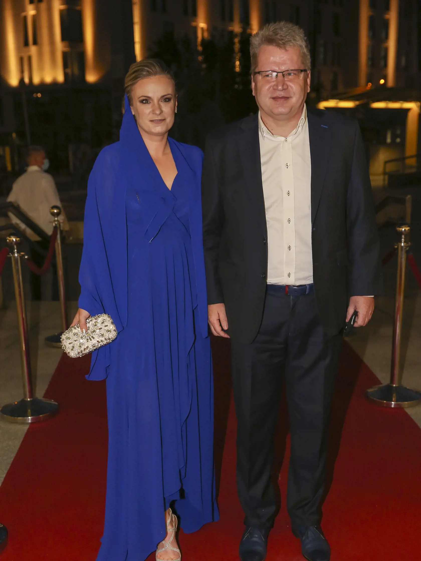 Príchody OTO 2020. 
Na snímke hudobný expert Juraj Čurný s manželkou Andreou.