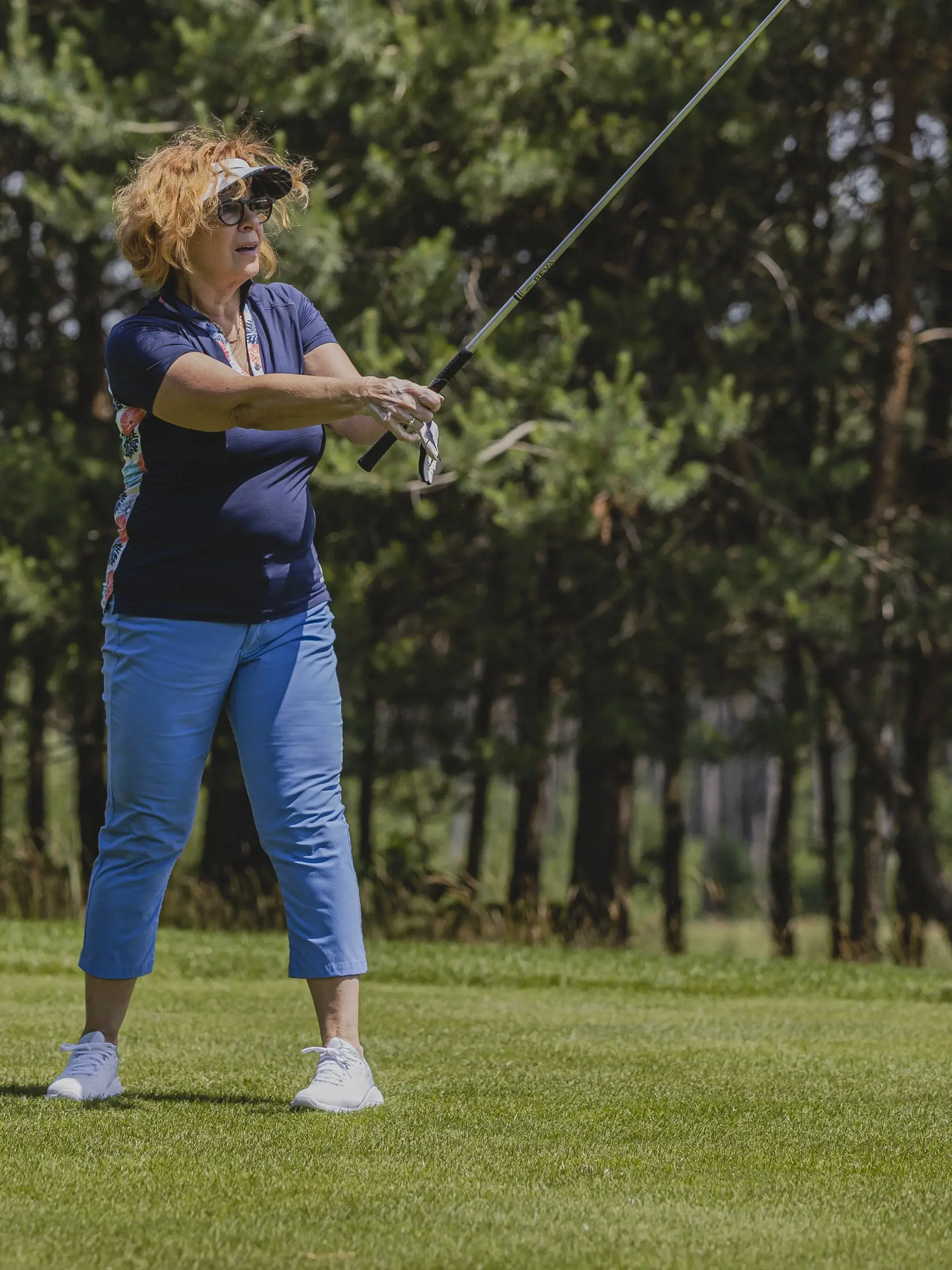 Na snímke Kamila Magálová počas charitatívneho golfového turnaja Nadácie Krištáľového krídla v Šajdíkových Humencoch. 