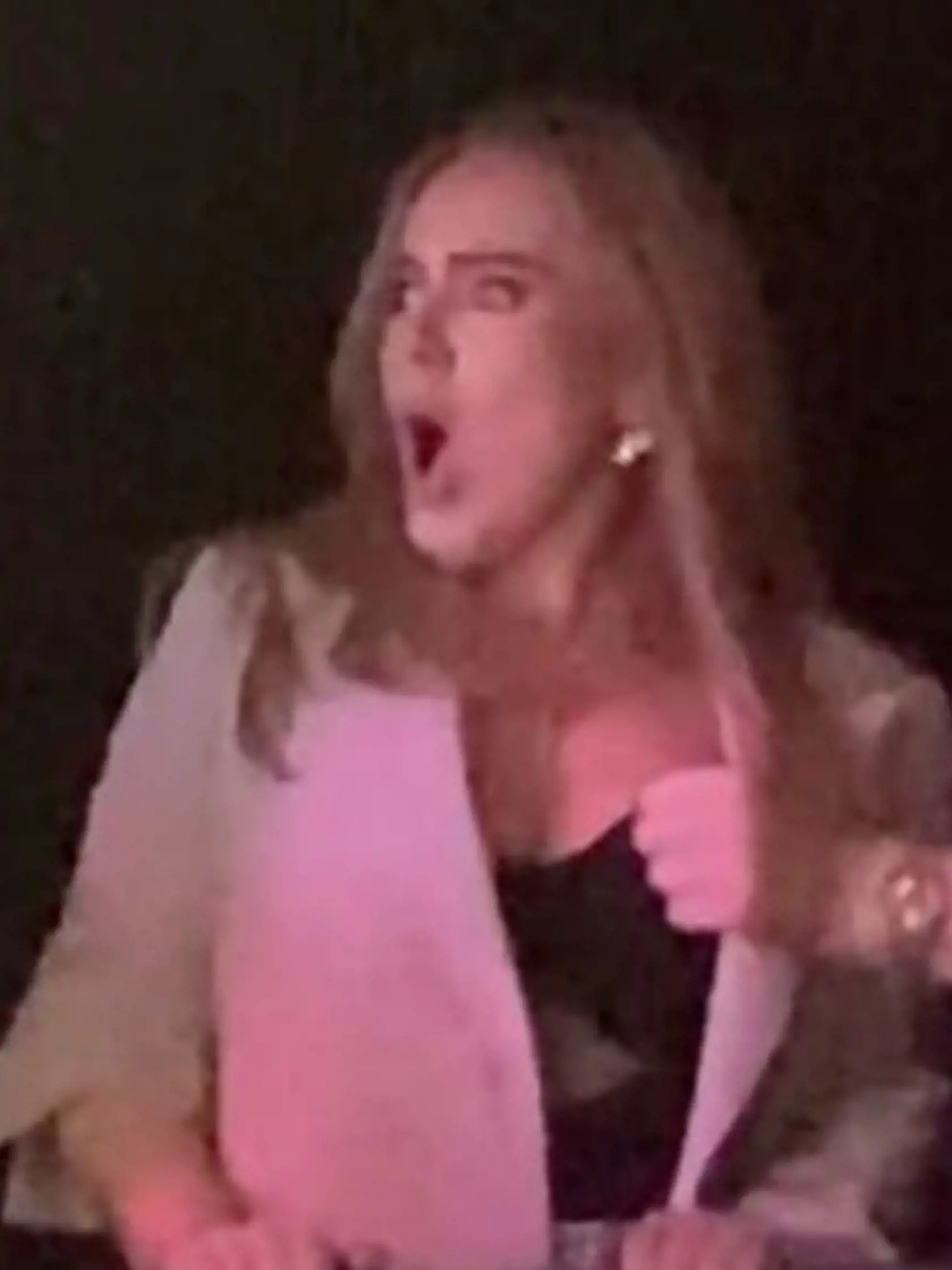 Adele zostala v šoku keď zistila, že ju návštevníci klubu spoznali.