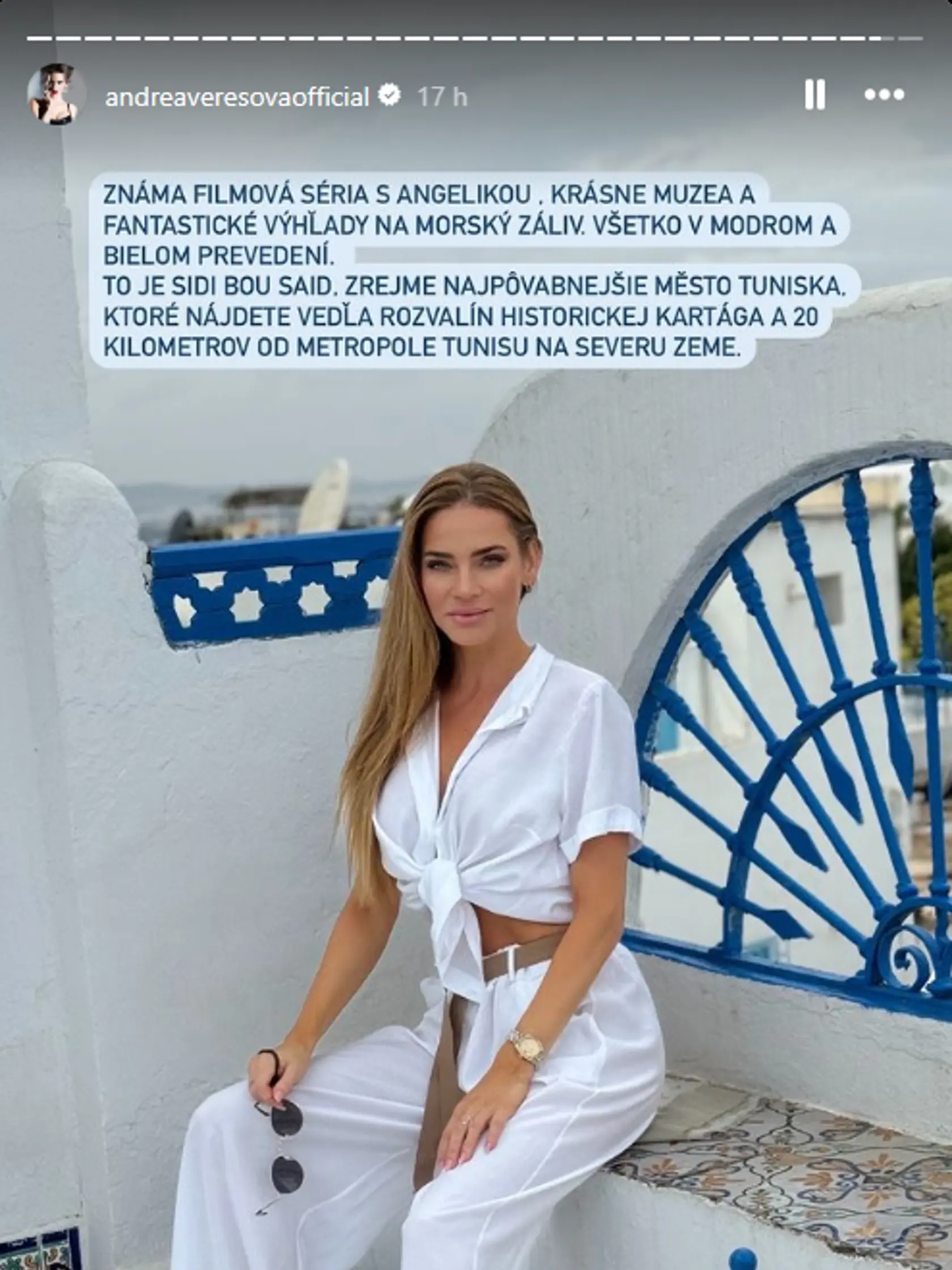 Andrea Verešová navštívila rozprávkové Tunisko.