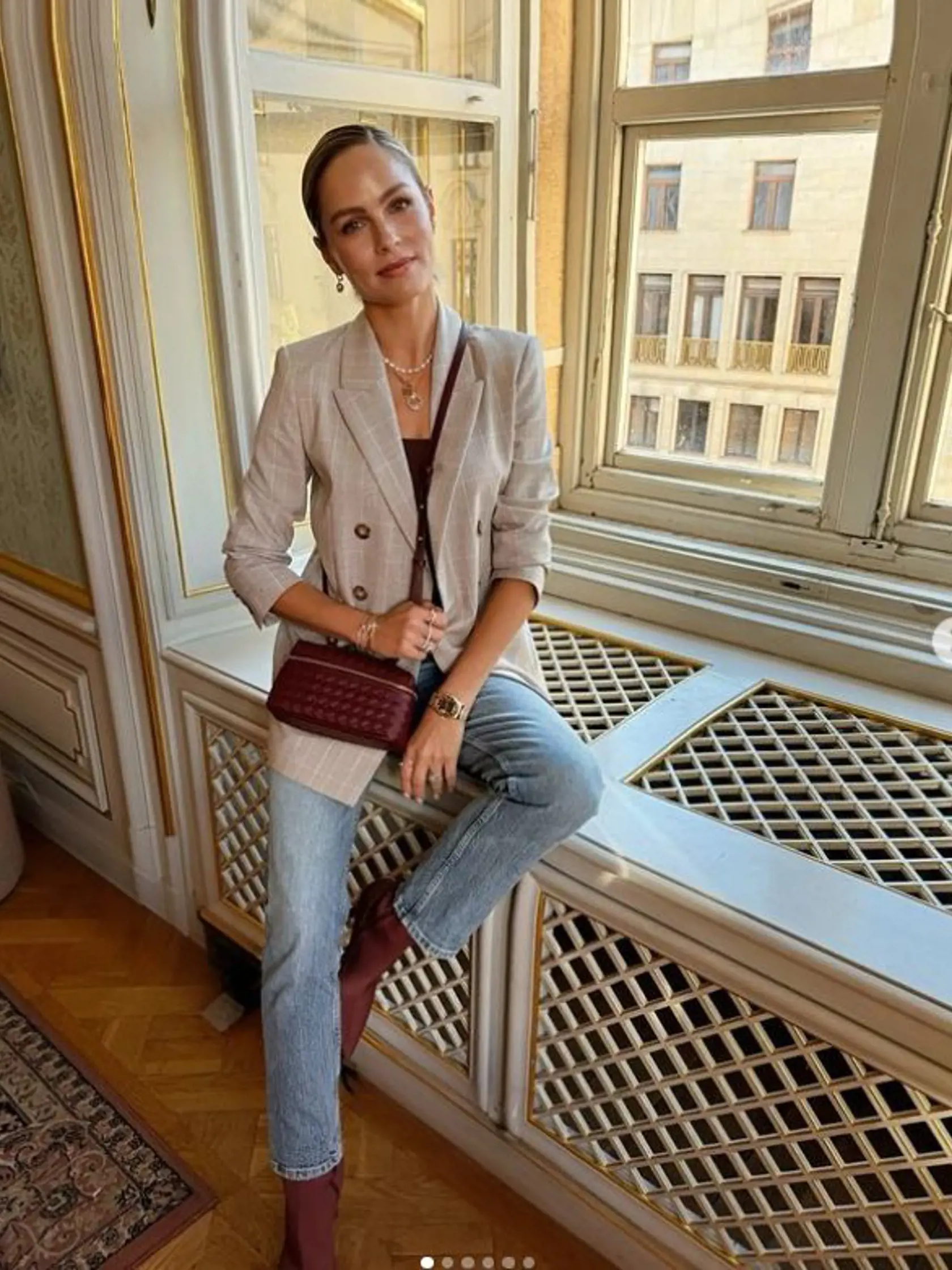 Ivana Gáborík zažiarila v takomto jesennom outfite.