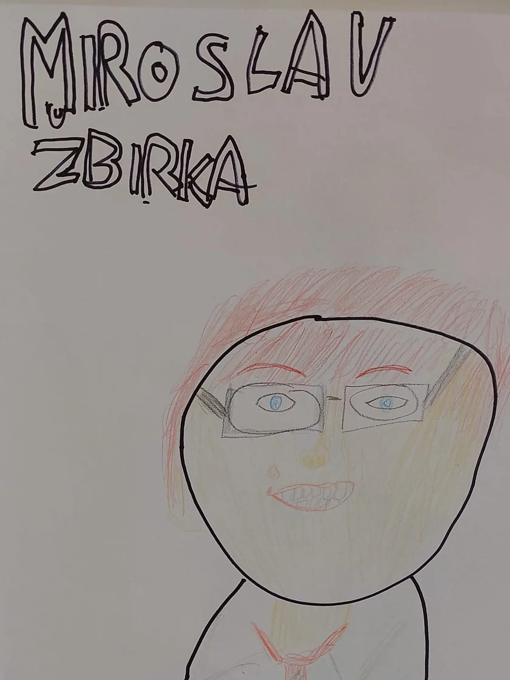 Obrázok venovaný spevákovi do neba od detského fanúšika.