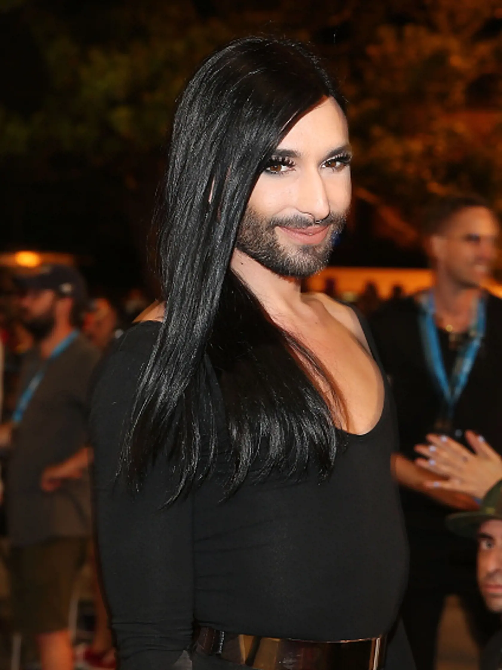 SYDNEY, AUSTRALIA - MARCH 05:  Conchita Wurst poses during the 2016 Sydney Gay & Lesbian Mardi Gras Parade on March 5, 2016 in Sydney, Australia. The Sydney Mardi Gras parade began in 1978 as a march and commemoration of the 1969 Stonewall Riots of New York. It is an annual event promoting awareness of gay, lesbian, bisexual and transgender issues and themes.  (Photo by Brendon Thorne/Getty Images)